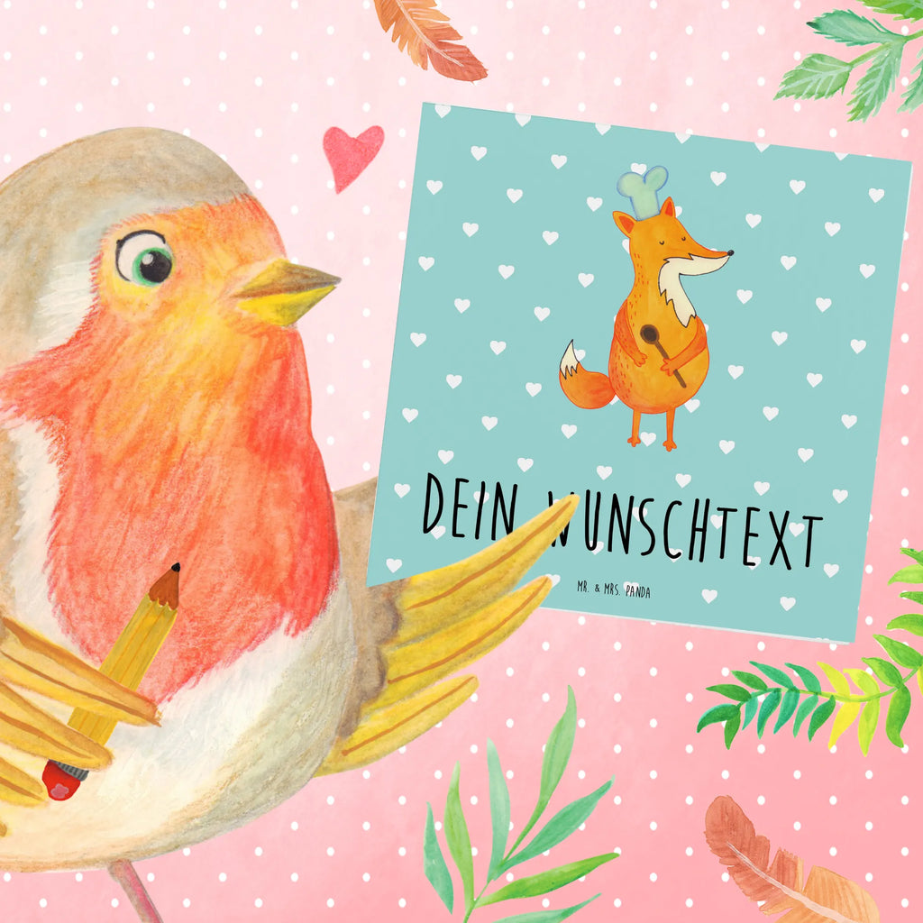 Personalized Deluxe Card Fox A cook Personalisierte Grußkarte, Grußkarte selber drucken, Personalisierte Karte, Personalisiertere Klappkarte, Personalisierte Hochzeitskarte, Personalisierte Glückwunschkarte, Grußkarten personalisiert, Personalisierte Geburtstagskarte, Grußkarte als Geldgeschenk, Grußkarte mit persönlichen Nachrichten, Grußkarte mit Namen, Grußkarte selbst gestalten, Personalisierte Einladungskarte, Fuchs, witzig, Füchse, Party Spruch, Küche Spruch, Küche Deko, Spruch lustig, Köche, Bäcker, Koch Geschenk