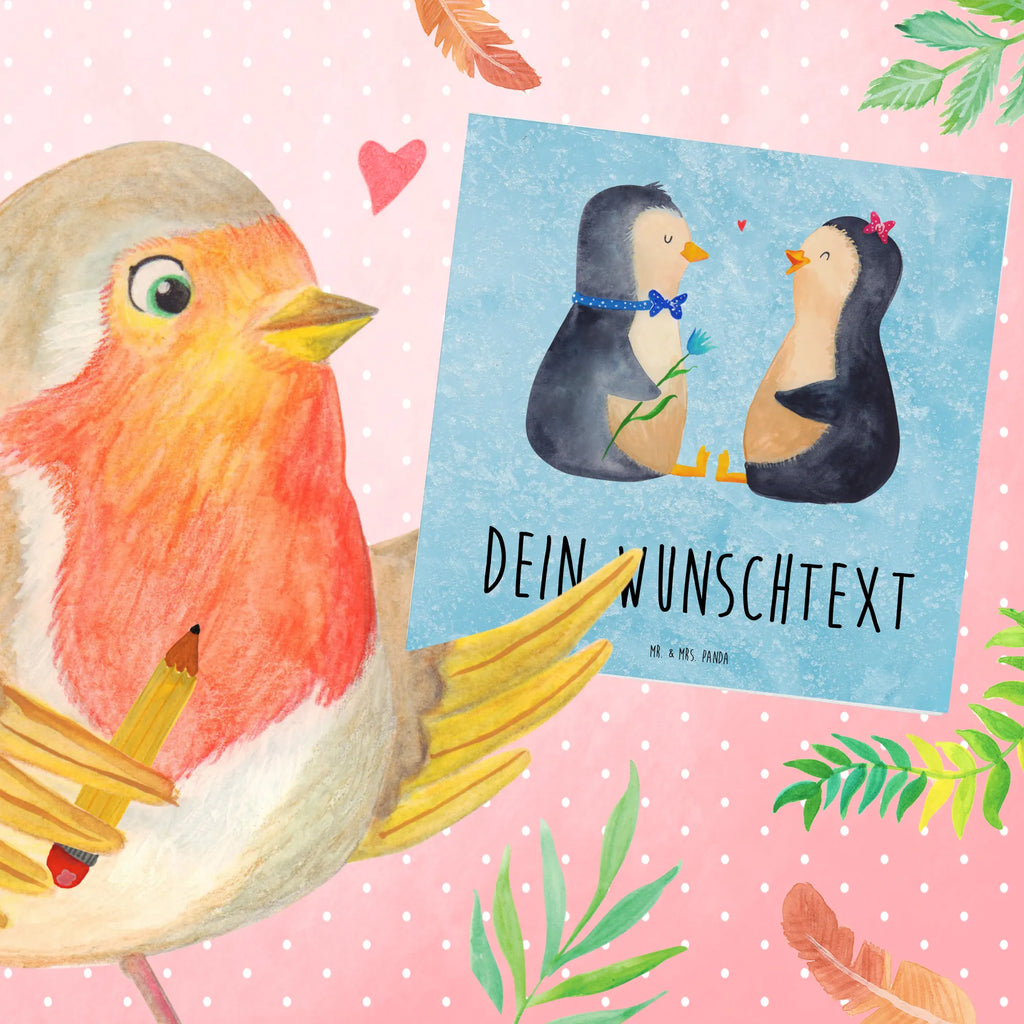 Personalisierte Deluxe Karte Pinguin Pärchen Personalisiertere Klappkarte, Grußkarte mit Namen, Personalisierte Grußkarte, Personalisierte Glückwunschkarte, Grußkarte als Geldgeschenk, Grußkarte selber drucken, Grußkarte selbst gestalten, Grußkarte mit persönlichen Nachrichten, Personalisierte Hochzeitskarte, Grußkarten personalisiert, Personalisierte Geburtstagskarte, Personalisierte Karte, Personalisierte Einladungskarte, Pinguin, Traumpaar, Liebesbeweis, Pinguine, Jahrestag, Liebespaar, Hochzeitstag, große Liebe, Hochzeitsgeschenk, Verlobung, Liebe, Hochzeit, Liebesgeschenk