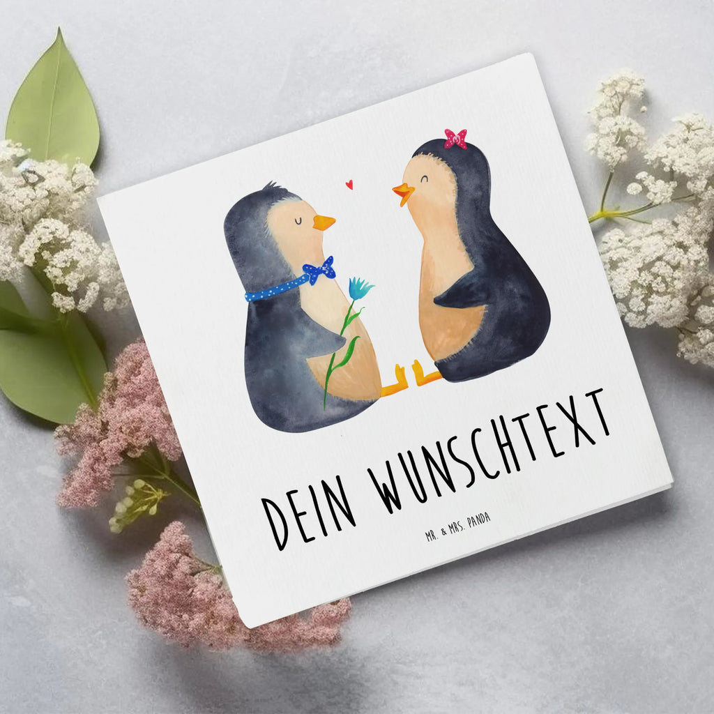 Personalisierte Deluxe Karte Pinguin Pärchen Personalisiertere Klappkarte, Grußkarte mit Namen, Personalisierte Grußkarte, Personalisierte Glückwunschkarte, Grußkarte als Geldgeschenk, Grußkarte selber drucken, Grußkarte selbst gestalten, Grußkarte mit persönlichen Nachrichten, Personalisierte Hochzeitskarte, Grußkarten personalisiert, Personalisierte Geburtstagskarte, Personalisierte Karte, Personalisierte Einladungskarte, Pinguin, Traumpaar, Liebesbeweis, Pinguine, Jahrestag, Liebespaar, Hochzeitstag, große Liebe, Hochzeitsgeschenk, Verlobung, Liebe, Hochzeit, Liebesgeschenk