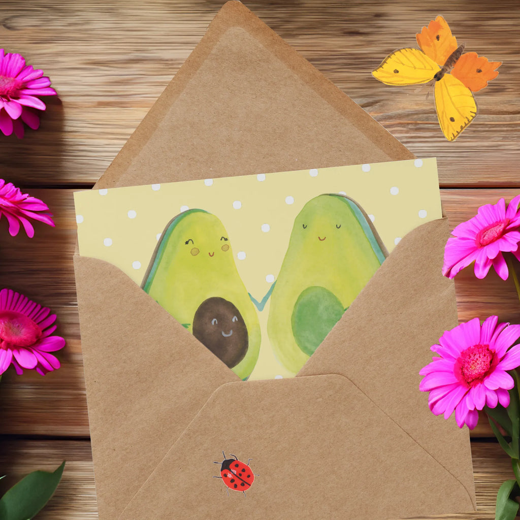 Personalisierte Deluxe Karte Avocado Pärchen Grußkarte selber drucken, Grußkarten personalisiert, Grußkarte selbst gestalten, Personalisiertere Klappkarte, Personalisierte Karte, Grußkarte mit persönlichen Nachrichten, Personalisierte Glückwunschkarte, Personalisierte Geburtstagskarte, Grußkarte als Geldgeschenk, Grußkarte mit Namen, Personalisierte Einladungskarte, Personalisierte Grußkarte, Personalisierte Hochzeitskarte, Avocado, Veggie, Vegan, Gesund, Babyparty, Avocados, Schwangerschaft, Hochzeit, Kinder, Geburt, Avocuddle, Babyshower, Liebe, Familie