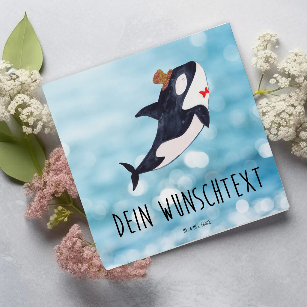 Personalized Deluxe Card orca cylinder Grußkarte als Geldgeschenk, Grußkarte selbst gestalten, Personalisierte Karte, Personalisierte Hochzeitskarte, Grußkarte mit persönlichen Nachrichten, Grußkarten personalisiert, Personalisierte Einladungskarte, Personalisierte Glückwunschkarte, Personalisiertere Klappkarte, Personalisierte Grußkarte, Grußkarte mit Namen, Grußkarte selber drucken, Personalisierte Geburtstagskarte, Meerestiere, Meer, Urlaub, Fest, Fete, Glitzer, Glückwunsch, Konfetti, Glitter, Narwal, Orca, Feier, Geburtstag