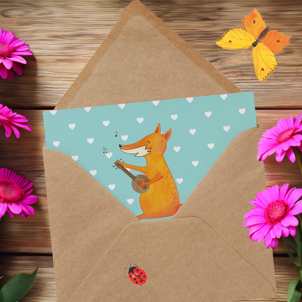 Personalized Deluxe Card Fox guitar Grußkarte mit persönlichen Nachrichten, Grußkarte selbst gestalten, Grußkarten personalisiert, Personalisierte Geburtstagskarte, Personalisierte Karte, Personalisierte Glückwunschkarte, Grußkarte selber drucken, Personalisiertere Klappkarte, Grußkarte als Geldgeschenk, Personalisierte Hochzeitskarte, Personalisierte Grußkarte, Personalisierte Einladungskarte, Grußkarte mit Namen, Fuchs, Sänger, Gitarre, Musik Spruch, Sängerin, Geschenk Musiker, Füchse, Musikerin