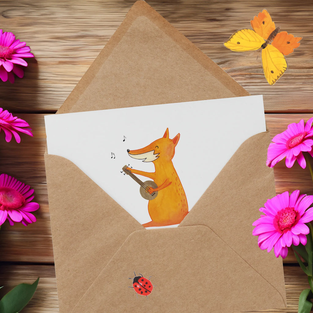 Personalized Deluxe Card Fox guitar Grußkarte mit persönlichen Nachrichten, Grußkarte selbst gestalten, Grußkarten personalisiert, Personalisierte Geburtstagskarte, Personalisierte Karte, Personalisierte Glückwunschkarte, Grußkarte selber drucken, Personalisiertere Klappkarte, Grußkarte als Geldgeschenk, Personalisierte Hochzeitskarte, Personalisierte Grußkarte, Personalisierte Einladungskarte, Grußkarte mit Namen, Fuchs, Sänger, Gitarre, Musik Spruch, Sängerin, Geschenk Musiker, Füchse, Musikerin