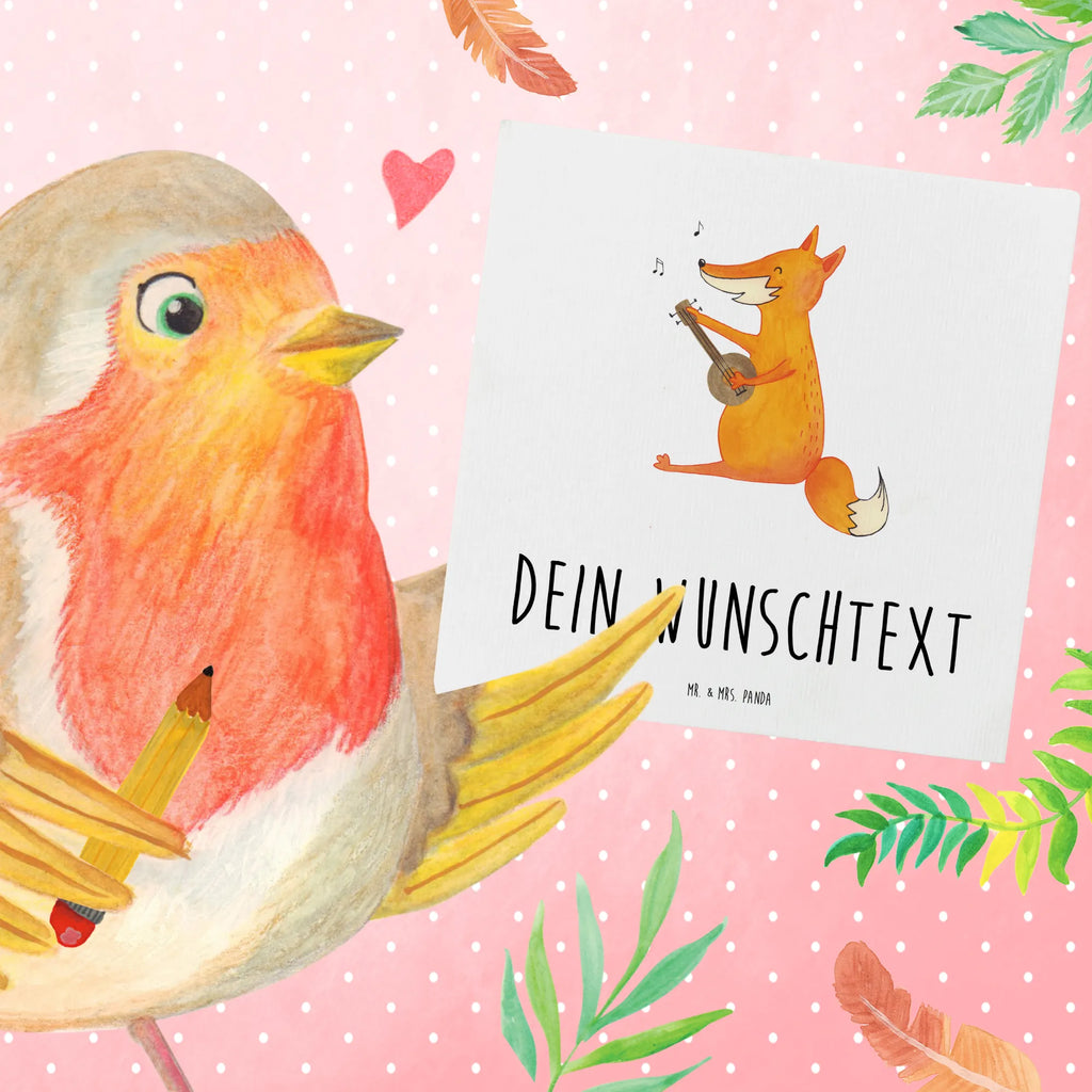 Personalized Deluxe Card Fox guitar Grußkarte mit persönlichen Nachrichten, Grußkarte selbst gestalten, Grußkarten personalisiert, Personalisierte Geburtstagskarte, Personalisierte Karte, Personalisierte Glückwunschkarte, Grußkarte selber drucken, Personalisiertere Klappkarte, Grußkarte als Geldgeschenk, Personalisierte Hochzeitskarte, Personalisierte Grußkarte, Personalisierte Einladungskarte, Grußkarte mit Namen, Fuchs, Sänger, Gitarre, Musik Spruch, Sängerin, Geschenk Musiker, Füchse, Musikerin