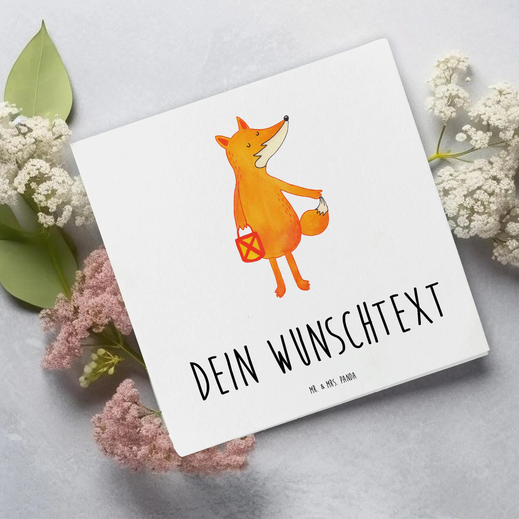 Personalized Deluxe Card Fox Lantern Grußkarte als Geldgeschenk, Personalisiertere Klappkarte, Personalisierte Geburtstagskarte, Personalisierte Hochzeitskarte, Personalisierte Grußkarte, Grußkarte selbst gestalten, Grußkarte mit Namen, Personalisierte Glückwunschkarte, Grußkarte mit persönlichen Nachrichten, Personalisierte Karte, Personalisierte Einladungskarte, Grußkarten personalisiert, Grußkarte selber drucken, Fuchs, Cäsar Otto Hugo Flaischlen, Spruch trösten, Laternenumzug, Liebeskummer Spruch, Laterne, Füchse, Aufmuntern, Sankt Martin