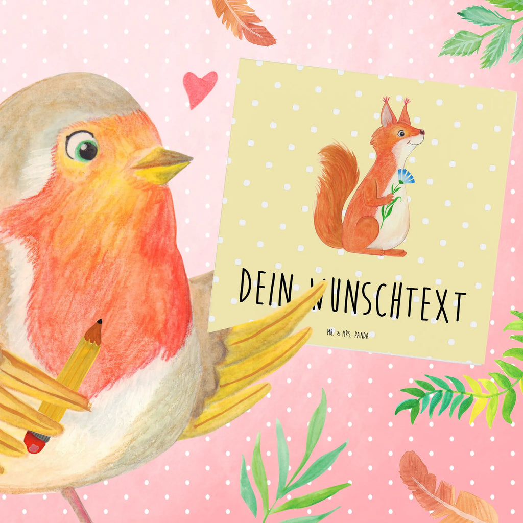 Personalized Deluxe Card Squirrel flower Grußkarte als Geldgeschenk, Personalisierte Glückwunschkarte, Grußkarte selbst gestalten, Personalisierte Karte, Personalisiertere Klappkarte, Personalisierte Grußkarte, Grußkarte mit persönlichen Nachrichten, Personalisierte Einladungskarte, Grußkarten personalisiert, Grußkarte mit Namen, Personalisierte Geburtstagskarte, Grußkarte selber drucken, Personalisierte Hochzeitskarte, Tiermotive, Gute Laune, lustige Sprüche, Tiere, Motivation Bilder, Eichhörnchen, Spruch Deko, Eichhorn, Motivation Sprüche, glücklich Spruch, Lachen, Spaß, Spruch positiv