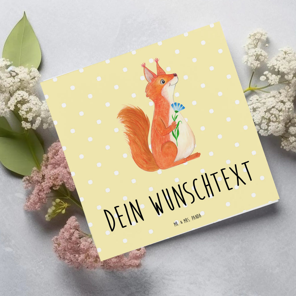 Personalized Deluxe Card Squirrel flower Grußkarte als Geldgeschenk, Personalisierte Glückwunschkarte, Grußkarte selbst gestalten, Personalisierte Karte, Personalisiertere Klappkarte, Personalisierte Grußkarte, Grußkarte mit persönlichen Nachrichten, Personalisierte Einladungskarte, Grußkarten personalisiert, Grußkarte mit Namen, Personalisierte Geburtstagskarte, Grußkarte selber drucken, Personalisierte Hochzeitskarte, Tiermotive, Gute Laune, lustige Sprüche, Tiere, Motivation Bilder, Eichhörnchen, Spruch Deko, Eichhorn, Motivation Sprüche, glücklich Spruch, Lachen, Spaß, Spruch positiv