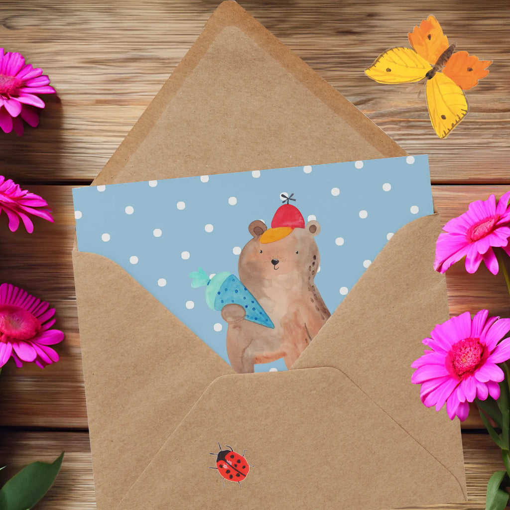 Personalized Deluxe Card bear School cone Personalisierte Glückwunschkarte, Personalisiertere Klappkarte, Grußkarte selbst gestalten, Personalisierte Einladungskarte, Grußkarte mit Namen, Personalisierte Grußkarte, Grußkarte als Geldgeschenk, Grußkarten personalisiert, Personalisierte Karte, Grußkarte mit persönlichen Nachrichten, Grußkarte selber drucken, Personalisierte Hochzeitskarte, Personalisierte Geburtstagskarte, Bär, Teddy, Teddybär, Schultüte, Bär Motiv, Schulanfang, Schulbeginn, Grundschule, Schule Geschenk, Erster Schultag Geschenk, Einschulung Geschenk