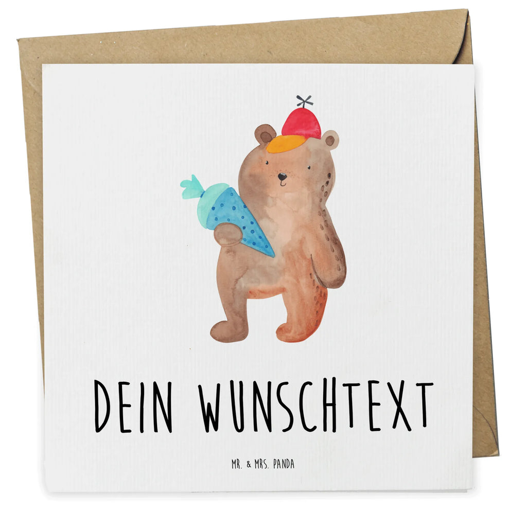 Personalized Deluxe Card bear School cone Personalisierte Glückwunschkarte, Personalisiertere Klappkarte, Grußkarte selbst gestalten, Personalisierte Einladungskarte, Grußkarte mit Namen, Personalisierte Grußkarte, Grußkarte als Geldgeschenk, Grußkarten personalisiert, Personalisierte Karte, Grußkarte mit persönlichen Nachrichten, Grußkarte selber drucken, Personalisierte Hochzeitskarte, Personalisierte Geburtstagskarte, Bär, Teddy, Teddybär, Schultüte, Bär Motiv, Schulanfang, Schulbeginn, Grundschule, Schule Geschenk, Erster Schultag Geschenk, Einschulung Geschenk