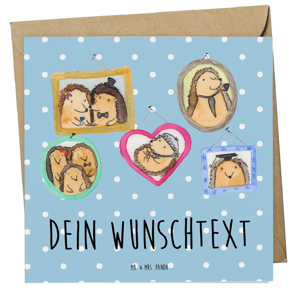 Personalized Deluxe Card Hedgehog family Personalisierte Geburtstagskarte, Grußkarten personalisiert, Personalisierte Hochzeitskarte, Grußkarte als Geldgeschenk, Personalisierte Einladungskarte, Grußkarte selber drucken, Grußkarte selbst gestalten, Personalisierte Karte, Personalisiertere Klappkarte, Grußkarte mit persönlichen Nachrichten, Personalisierte Glückwunschkarte, Grußkarte mit Namen, Personalisierte Grußkarte, Familie, Vatertag, Muttertag, Bruder, Schwester, Mama, Papa, Oma, Opa, Bilder, Zusammenhalt, Liebe, Igel, Glück