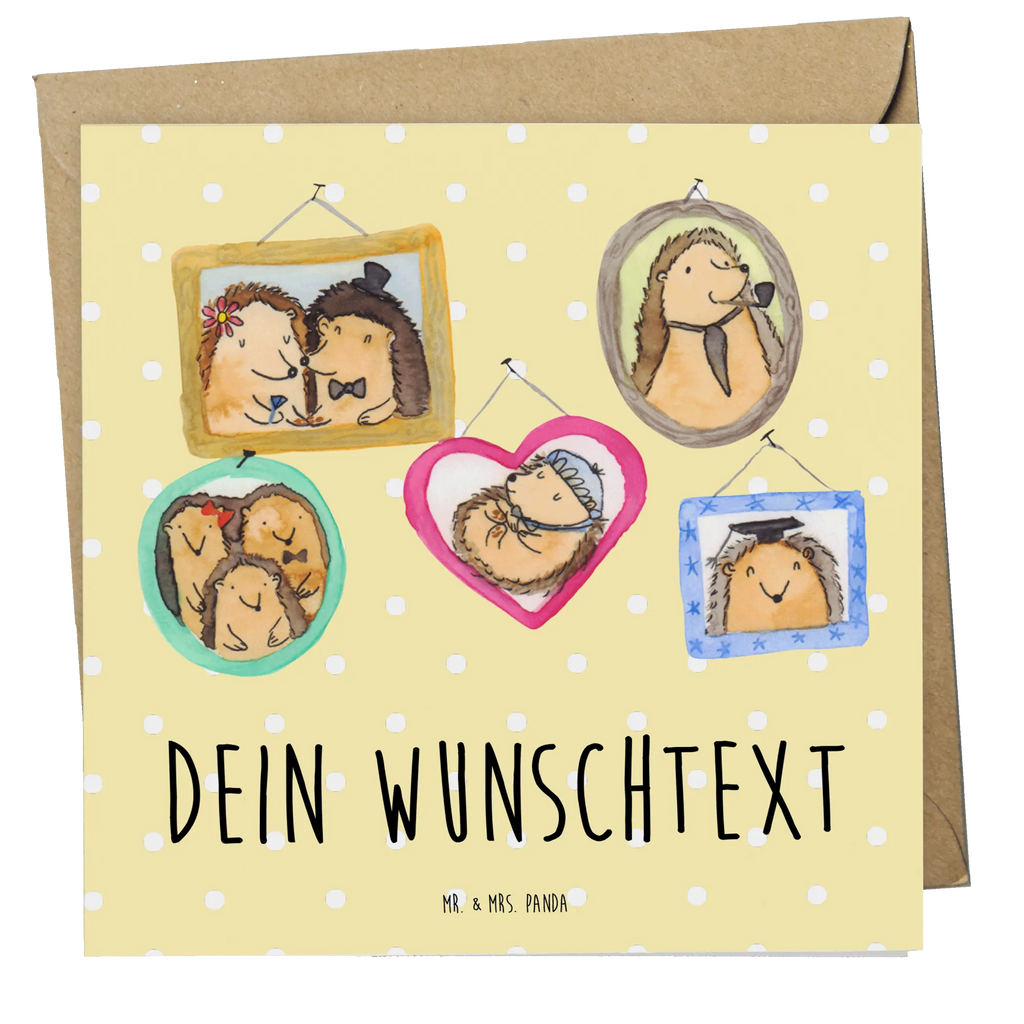 Personalized Deluxe Card Hedgehog family Personalisierte Geburtstagskarte, Grußkarten personalisiert, Personalisierte Hochzeitskarte, Grußkarte als Geldgeschenk, Personalisierte Einladungskarte, Grußkarte selber drucken, Grußkarte selbst gestalten, Personalisierte Karte, Personalisiertere Klappkarte, Grußkarte mit persönlichen Nachrichten, Personalisierte Glückwunschkarte, Grußkarte mit Namen, Personalisierte Grußkarte, Familie, Vatertag, Muttertag, Bruder, Schwester, Mama, Papa, Oma, Opa, Bilder, Zusammenhalt, Liebe, Igel, Glück