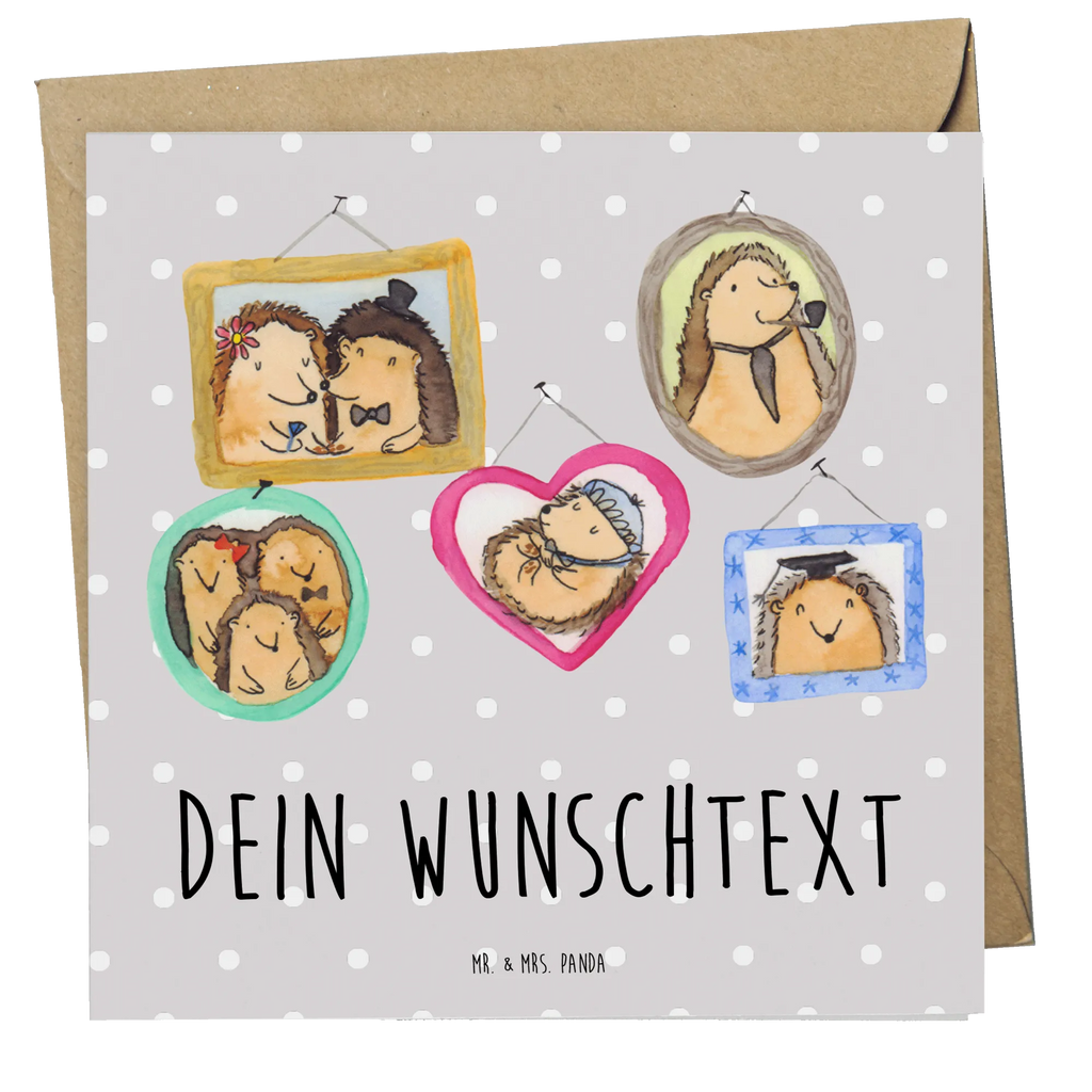 Personalized Deluxe Card Hedgehog family Personalisierte Geburtstagskarte, Grußkarten personalisiert, Personalisierte Hochzeitskarte, Grußkarte als Geldgeschenk, Personalisierte Einladungskarte, Grußkarte selber drucken, Grußkarte selbst gestalten, Personalisierte Karte, Personalisiertere Klappkarte, Grußkarte mit persönlichen Nachrichten, Personalisierte Glückwunschkarte, Grußkarte mit Namen, Personalisierte Grußkarte, Familie, Vatertag, Muttertag, Bruder, Schwester, Mama, Papa, Oma, Opa, Bilder, Zusammenhalt, Liebe, Igel, Glück