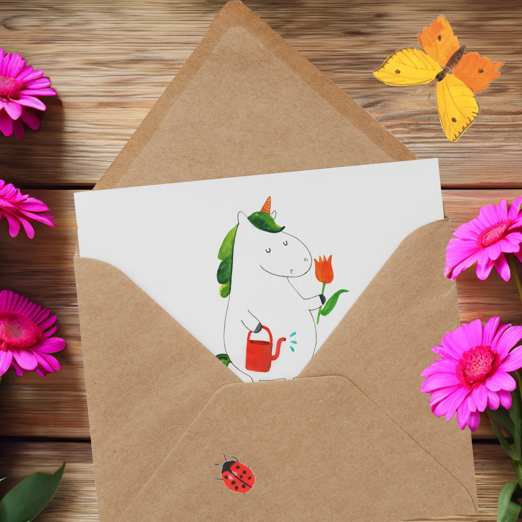 Personalized Deluxe Card unicorn gardener Personalisierte Grußkarte, Personalisierte Hochzeitskarte, Personalisierte Geburtstagskarte, Personalisierte Karte, Grußkarte mit persönlichen Nachrichten, Personalisierte Glückwunschkarte, Personalisiertere Klappkarte, Grußkarte selber drucken, Grußkarten personalisiert, Grußkarte selbst gestalten, Grußkarte mit Namen, Personalisierte Einladungskarte, Grußkarte als Geldgeschenk, Einhorn, Einhörner, Einhorn Deko, Unicorn, Stiefel, Gießkanne, Blume, Luftballon, Lebenslust, Garten, Freude, Giesskanne, Freundin