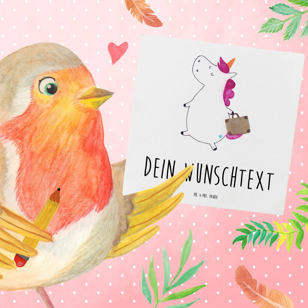 Personalizowana luksusowa karta Jednorożec walizka Grußkarte selbst gestalten, Personalisierte Einladungskarte, Personalisierte Glückwunschkarte, Grußkarten personalisiert, Grußkarte mit Namen, Personalisierte Grußkarte, Grußkarte als Geldgeschenk, Personalisierte Karte, Grußkarte mit persönlichen Nachrichten, Personalisierte Geburtstagskarte, Grußkarte selber drucken, Personalisiertere Klappkarte, Personalisierte Hochzeitskarte, Einhorn, Einhörner, Einhorn Deko, Unicorn, lustig, Abenteuer, Verreisen, Koffer, albern, witzig, Kind, Spaß, Gepäck, Erwachsen, unicorn, Reise