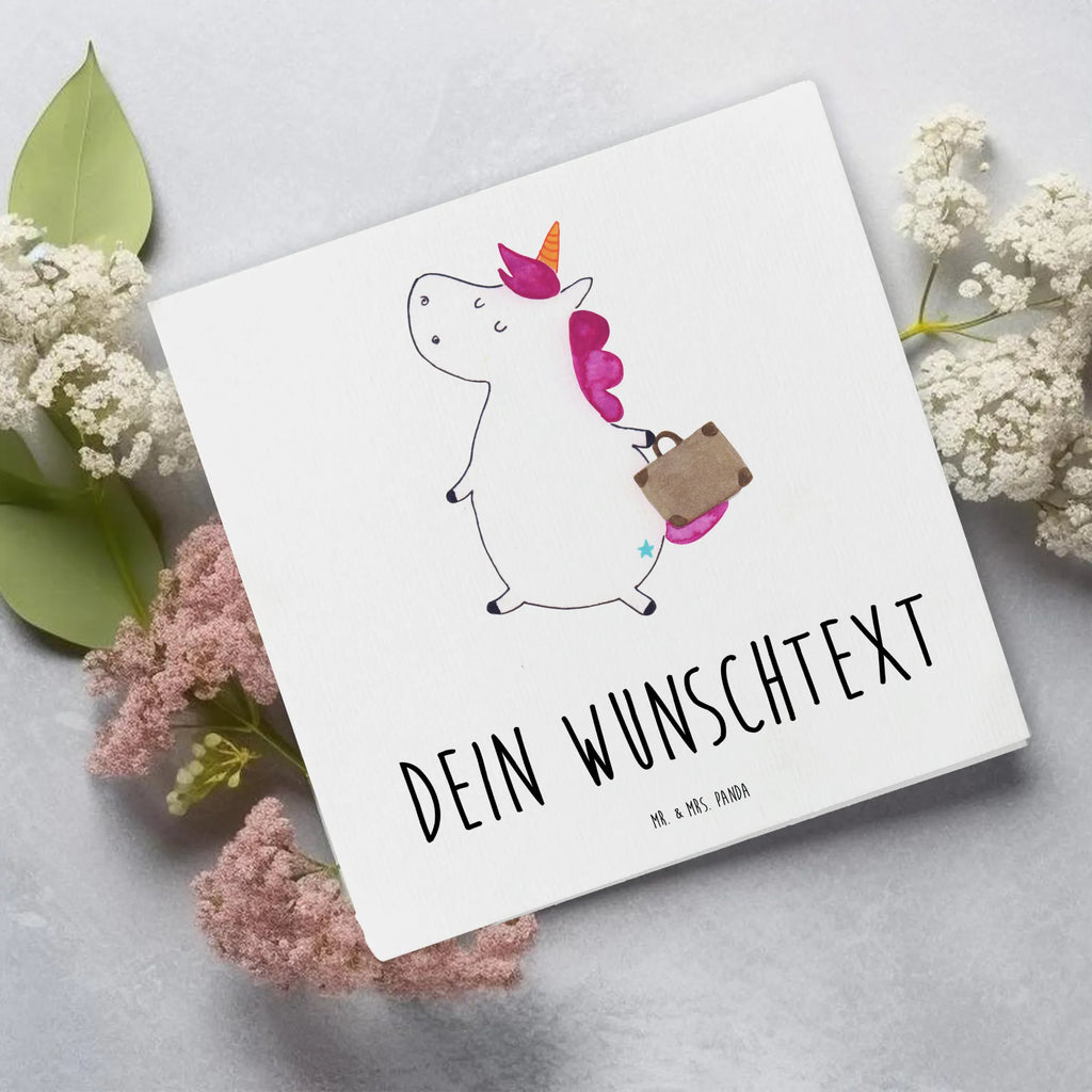 Personalizowana luksusowa karta Jednorożec walizka Grußkarte selbst gestalten, Personalisierte Einladungskarte, Personalisierte Glückwunschkarte, Grußkarten personalisiert, Grußkarte mit Namen, Personalisierte Grußkarte, Grußkarte als Geldgeschenk, Personalisierte Karte, Grußkarte mit persönlichen Nachrichten, Personalisierte Geburtstagskarte, Grußkarte selber drucken, Personalisiertere Klappkarte, Personalisierte Hochzeitskarte, Einhorn, Einhörner, Einhorn Deko, Unicorn, lustig, Abenteuer, Verreisen, Koffer, albern, witzig, Kind, Spaß, Gepäck, Erwachsen, unicorn, Reise