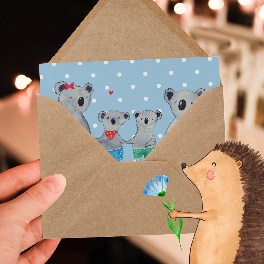 Personalized Deluxe Card Koala family with two kids Grußkarte als Geldgeschenk, Personalisierte Geburtstagskarte, Personalisierte Glückwunschkarte, Personalisierte Hochzeitskarte, Grußkarte mit persönlichen Nachrichten, Grußkarte selbst gestalten, Grußkarten personalisiert, Personalisierte Einladungskarte, Personalisiertere Klappkarte, Grußkarte mit Namen, Personalisierte Karte, Personalisierte Grußkarte, Grußkarte selber drucken, Familie, Vatertag, Muttertag, Bruder, Schwester, Mama, Papa, Oma, Opa, Koalabär, Lieblingsfamilie, Koalafamilie, Familienleben, beste Familie, Koala, Familienzeit