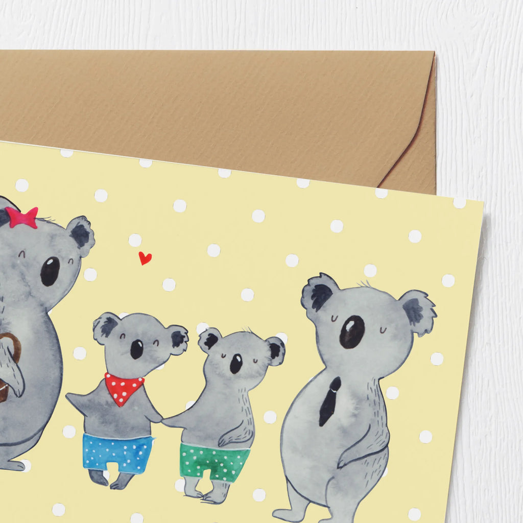 Personalized Deluxe Card Koala family with two kids Grußkarte als Geldgeschenk, Personalisierte Geburtstagskarte, Personalisierte Glückwunschkarte, Personalisierte Hochzeitskarte, Grußkarte mit persönlichen Nachrichten, Grußkarte selbst gestalten, Grußkarten personalisiert, Personalisierte Einladungskarte, Personalisiertere Klappkarte, Grußkarte mit Namen, Personalisierte Karte, Personalisierte Grußkarte, Grußkarte selber drucken, Familie, Vatertag, Muttertag, Bruder, Schwester, Mama, Papa, Oma, Opa, Koalabär, Lieblingsfamilie, Koalafamilie, Familienleben, beste Familie, Koala, Familienzeit