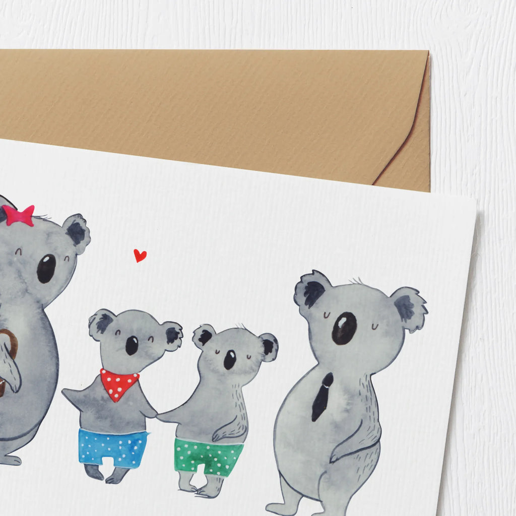 Personalized Deluxe Card Koala family with two kids Grußkarte als Geldgeschenk, Personalisierte Geburtstagskarte, Personalisierte Glückwunschkarte, Personalisierte Hochzeitskarte, Grußkarte mit persönlichen Nachrichten, Grußkarte selbst gestalten, Grußkarten personalisiert, Personalisierte Einladungskarte, Personalisiertere Klappkarte, Grußkarte mit Namen, Personalisierte Karte, Personalisierte Grußkarte, Grußkarte selber drucken, Familie, Vatertag, Muttertag, Bruder, Schwester, Mama, Papa, Oma, Opa, Koalabär, Lieblingsfamilie, Koalafamilie, Familienleben, beste Familie, Koala, Familienzeit