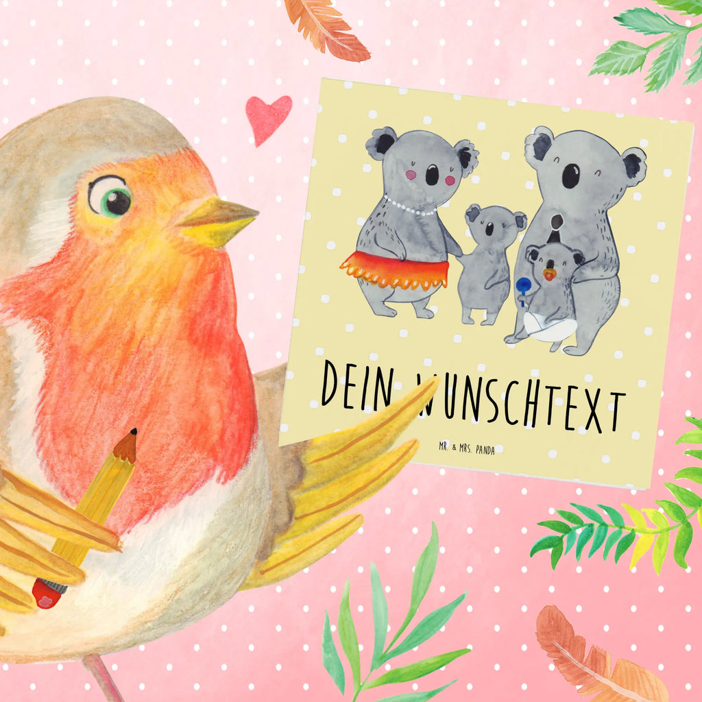 Personalized Deluxe Card Koala Family Personalisierte Karte, Personalisierte Geburtstagskarte, Grußkarte selber drucken, Grußkarte selbst gestalten, Personalisierte Grußkarte, Personalisiertere Klappkarte, Grußkarten personalisiert, Grußkarte als Geldgeschenk, Grußkarte mit Namen, Personalisierte Glückwunschkarte, Personalisierte Einladungskarte, Personalisierte Hochzeitskarte, Grußkarte mit persönlichen Nachrichten, Familie, Vatertag, Muttertag, Bruder, Schwester, Mama, Papa, Oma, Opa, Koala, Familienleben, Family, Geschwister, Koalas, Kinder