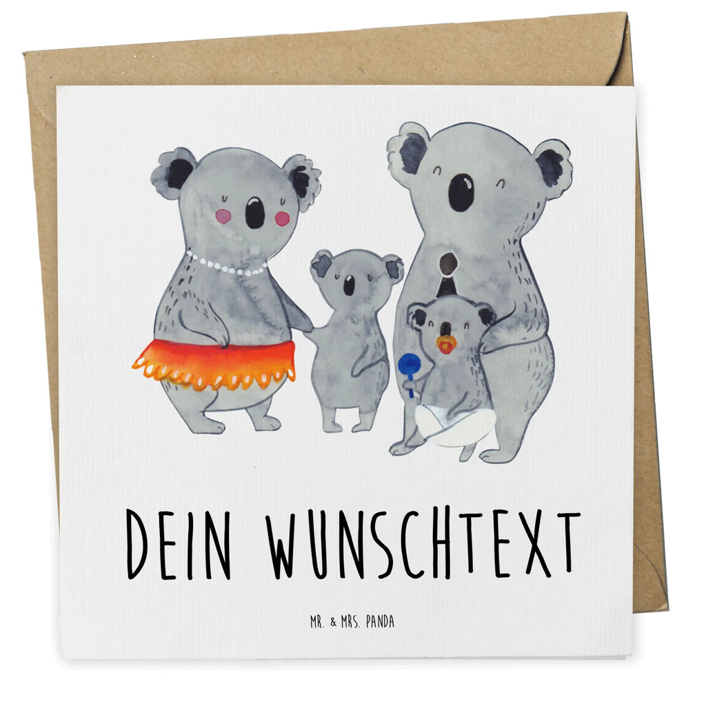 Personalized Deluxe Card Koala Family Personalisierte Karte, Personalisierte Geburtstagskarte, Grußkarte selber drucken, Grußkarte selbst gestalten, Personalisierte Grußkarte, Personalisiertere Klappkarte, Grußkarten personalisiert, Grußkarte als Geldgeschenk, Grußkarte mit Namen, Personalisierte Glückwunschkarte, Personalisierte Einladungskarte, Personalisierte Hochzeitskarte, Grußkarte mit persönlichen Nachrichten, Familie, Vatertag, Muttertag, Bruder, Schwester, Mama, Papa, Oma, Opa, Koala, Familienleben, Family, Geschwister, Koalas, Kinder
