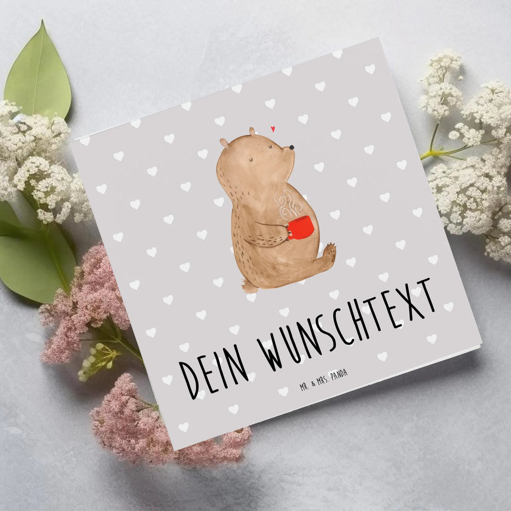 Personalized Deluxe Card bear morning coffee Personalisierte Grußkarte, Grußkarte mit persönlichen Nachrichten, Personalisierte Glückwunschkarte, Personalisierte Geburtstagskarte, Grußkarte selber drucken, Personalisierte Karte, Personalisierte Einladungskarte, Grußkarte selbst gestalten, Grußkarte als Geldgeschenk, Grußkarte mit Namen, Personalisierte Hochzeitskarte, Personalisiertere Klappkarte, Grußkarten personalisiert, Liebe, Partner, Freund, Freundin, Ehemann, Ehefrau, Heiraten, Verlobung, Heiratsantrag, Liebesgeschenk, Jahrestag, Hocheitstag, für Ehemann, Liebesbeweis, Geschenk für Freundin, Valentinstag, Geschenk für Partner, Mitbringsel, Hochzeitstag, Geschenk für Frauen, für Männer