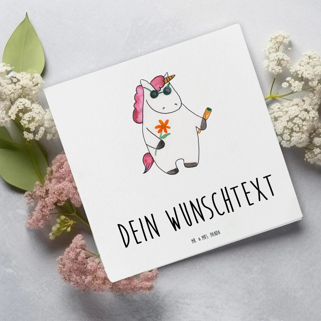 Personalized Deluxe Card unicorn Woodstock Grußkarte selbst gestalten, Personalisierte Glückwunschkarte, Grußkarten personalisiert, Grußkarte mit Namen, Personalisierte Geburtstagskarte, Personalisiertere Klappkarte, Personalisierte Einladungskarte, Grußkarte selber drucken, Grußkarte als Geldgeschenk, Grußkarte mit persönlichen Nachrichten, Personalisierte Karte, Personalisierte Grußkarte, Personalisierte Hochzeitskarte, Einhorn, Einhörner, Einhorn Deko, Unicorn, witzig, Party, Woodstock, Kiffen, Alkohol, Joint, Spaß. lustig, Zigarette