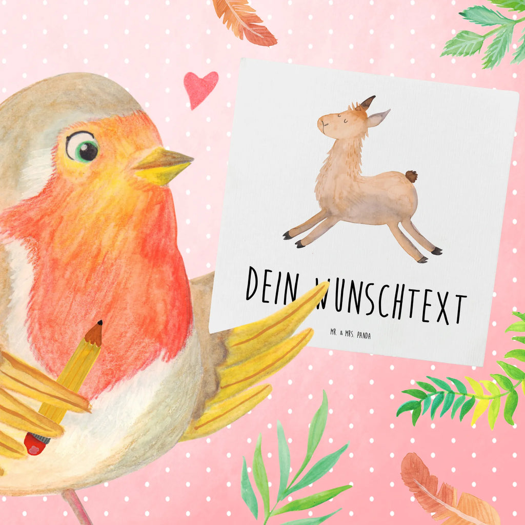 Personalisierte Deluxe Karte Lama Springen Personalisiertere Klappkarte, Personalisierte Karte, Personalisierte Geburtstagskarte, Personalisierte Glückwunschkarte, Grußkarte als Geldgeschenk, Grußkarte mit persönlichen Nachrichten, Personalisierte Einladungskarte, Grußkarte mit Namen, Personalisierte Hochzeitskarte, Grußkarte selbst gestalten, Grußkarten personalisiert, Grußkarte selber drucken, Personalisierte Grußkarte, Lama, Alpaka, Happy day, Lamas, Freundin, fröhlich, Prüfung, Start, Lieblingstag, Liebeskummer, Glück, guten Morgen, Abitur, Neustart