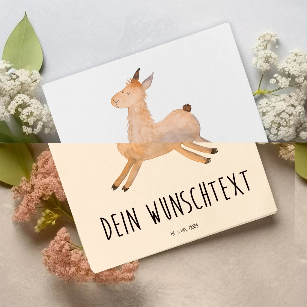 Personalisierte Deluxe Karte Lama Springen Personalisiertere Klappkarte, Personalisierte Karte, Personalisierte Geburtstagskarte, Personalisierte Glückwunschkarte, Grußkarte als Geldgeschenk, Grußkarte mit persönlichen Nachrichten, Personalisierte Einladungskarte, Grußkarte mit Namen, Personalisierte Hochzeitskarte, Grußkarte selbst gestalten, Grußkarten personalisiert, Grußkarte selber drucken, Personalisierte Grußkarte, Lama, Alpaka, Happy day, Lamas, Freundin, fröhlich, Prüfung, Start, Lieblingstag, Liebeskummer, Glück, guten Morgen, Abitur, Neustart