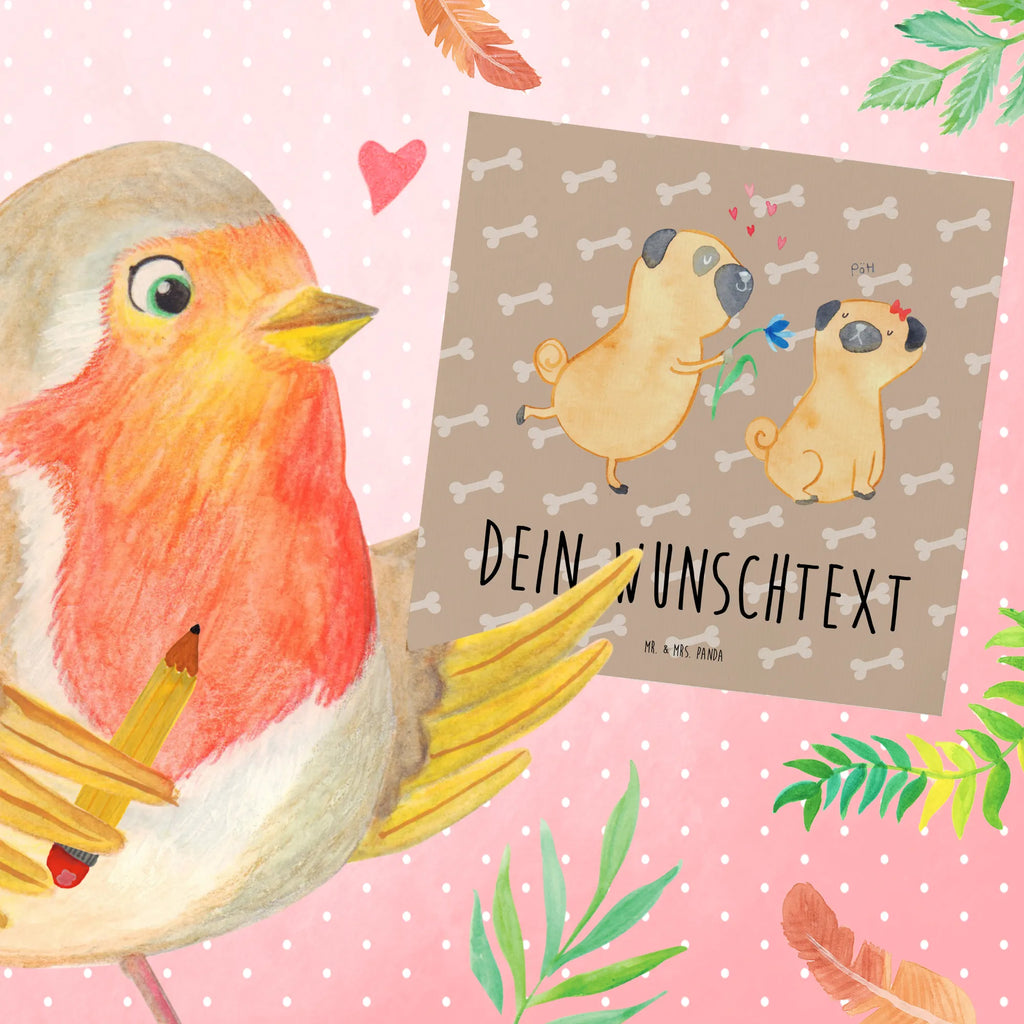 Personalisierte Deluxe Karte Mops Verliebt Grußkarte selber drucken, Grußkarten personalisiert, Grußkarte selbst gestalten, Personalisierte Karte, Grußkarte als Geldgeschenk, Personalisierte Hochzeitskarte, Personalisierte Grußkarte, Personalisierte Einladungskarte, Personalisierte Glückwunschkarte, Grußkarte mit Namen, Personalisierte Geburtstagskarte, Grußkarte mit persönlichen Nachrichten, Personalisiertere Klappkarte, Hund, Hundemotiv, Haustier, Hunderasse, Tierliebhaber, Hundebesitzer, Sprüche, Geschenk Freund, Mops, Liebe, Partner, verliebt, Hundeliebe, Liebesspruch. Verlobt, Möpse