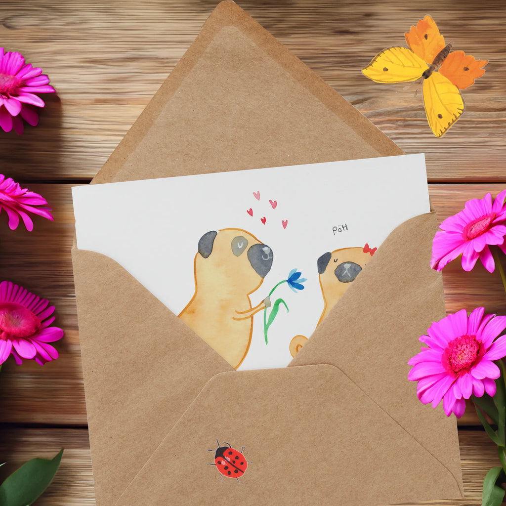 Personalisierte Deluxe Karte Mops Verliebt Grußkarte selber drucken, Grußkarten personalisiert, Grußkarte selbst gestalten, Personalisierte Karte, Grußkarte als Geldgeschenk, Personalisierte Hochzeitskarte, Personalisierte Grußkarte, Personalisierte Einladungskarte, Personalisierte Glückwunschkarte, Grußkarte mit Namen, Personalisierte Geburtstagskarte, Grußkarte mit persönlichen Nachrichten, Personalisiertere Klappkarte, Hund, Hundemotiv, Haustier, Hunderasse, Tierliebhaber, Hundebesitzer, Sprüche, Geschenk Freund, Mops, Liebe, Partner, verliebt, Hundeliebe, Liebesspruch. Verlobt, Möpse