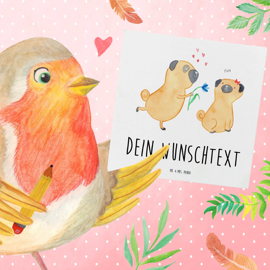 Personalisierte Deluxe Karte Mops Verliebt Grußkarte selber drucken, Grußkarten personalisiert, Grußkarte selbst gestalten, Personalisierte Karte, Grußkarte als Geldgeschenk, Personalisierte Hochzeitskarte, Personalisierte Grußkarte, Personalisierte Einladungskarte, Personalisierte Glückwunschkarte, Grußkarte mit Namen, Personalisierte Geburtstagskarte, Grußkarte mit persönlichen Nachrichten, Personalisiertere Klappkarte, Hund, Hundemotiv, Haustier, Hunderasse, Tierliebhaber, Hundebesitzer, Sprüche, Geschenk Freund, Mops, Liebe, Partner, verliebt, Hundeliebe, Liebesspruch. Verlobt, Möpse