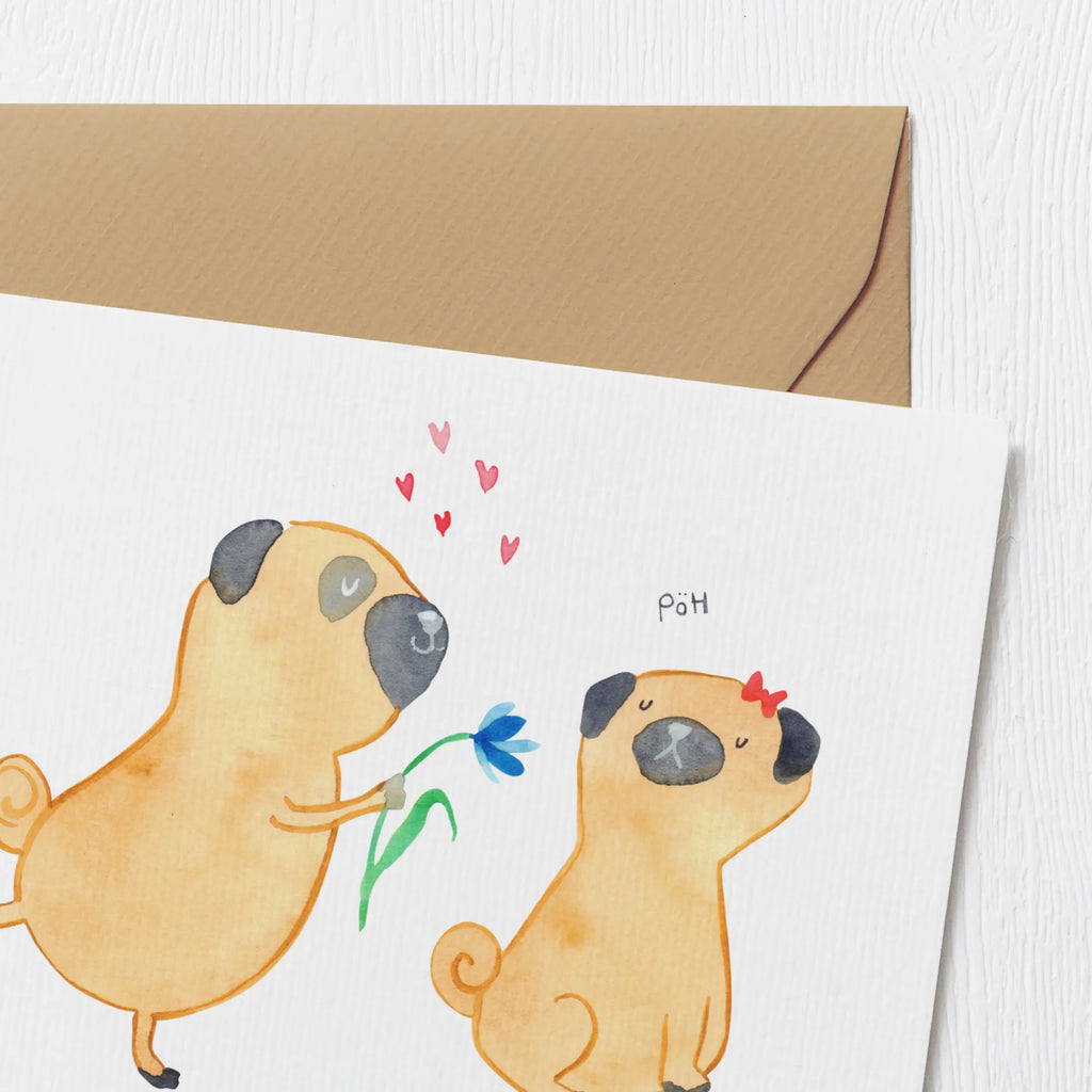 Personalisierte Deluxe Karte Mops Verliebt Grußkarte selber drucken, Grußkarten personalisiert, Grußkarte selbst gestalten, Personalisierte Karte, Grußkarte als Geldgeschenk, Personalisierte Hochzeitskarte, Personalisierte Grußkarte, Personalisierte Einladungskarte, Personalisierte Glückwunschkarte, Grußkarte mit Namen, Personalisierte Geburtstagskarte, Grußkarte mit persönlichen Nachrichten, Personalisiertere Klappkarte, Hund, Hundemotiv, Haustier, Hunderasse, Tierliebhaber, Hundebesitzer, Sprüche, Geschenk Freund, Mops, Liebe, Partner, verliebt, Hundeliebe, Liebesspruch. Verlobt, Möpse