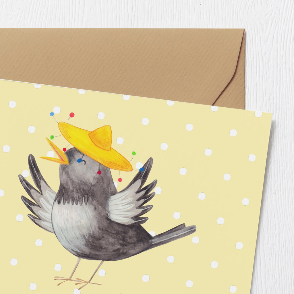 Personalized Deluxe Card Crow sombrero Grußkarten personalisiert, Personalisierte Einladungskarte, Personalisierte Hochzeitskarte, Personalisierte Karte, Personalisierte Grußkarte, Grußkarte mit persönlichen Nachrichten, Grußkarte selber drucken, Personalisiertere Klappkarte, Personalisierte Glückwunschkarte, Grußkarte mit Namen, Grußkarte selbst gestalten, Personalisierte Geburtstagskarte, Grußkarte als Geldgeschenk, Tiermotive, Gute Laune, lustige Sprüche, Tiere, froh, glücklich sein, Spruch positiv, Rabe, Vogel, Vögel, Motivation, Glück Spruch, fröhlich sein, Elster