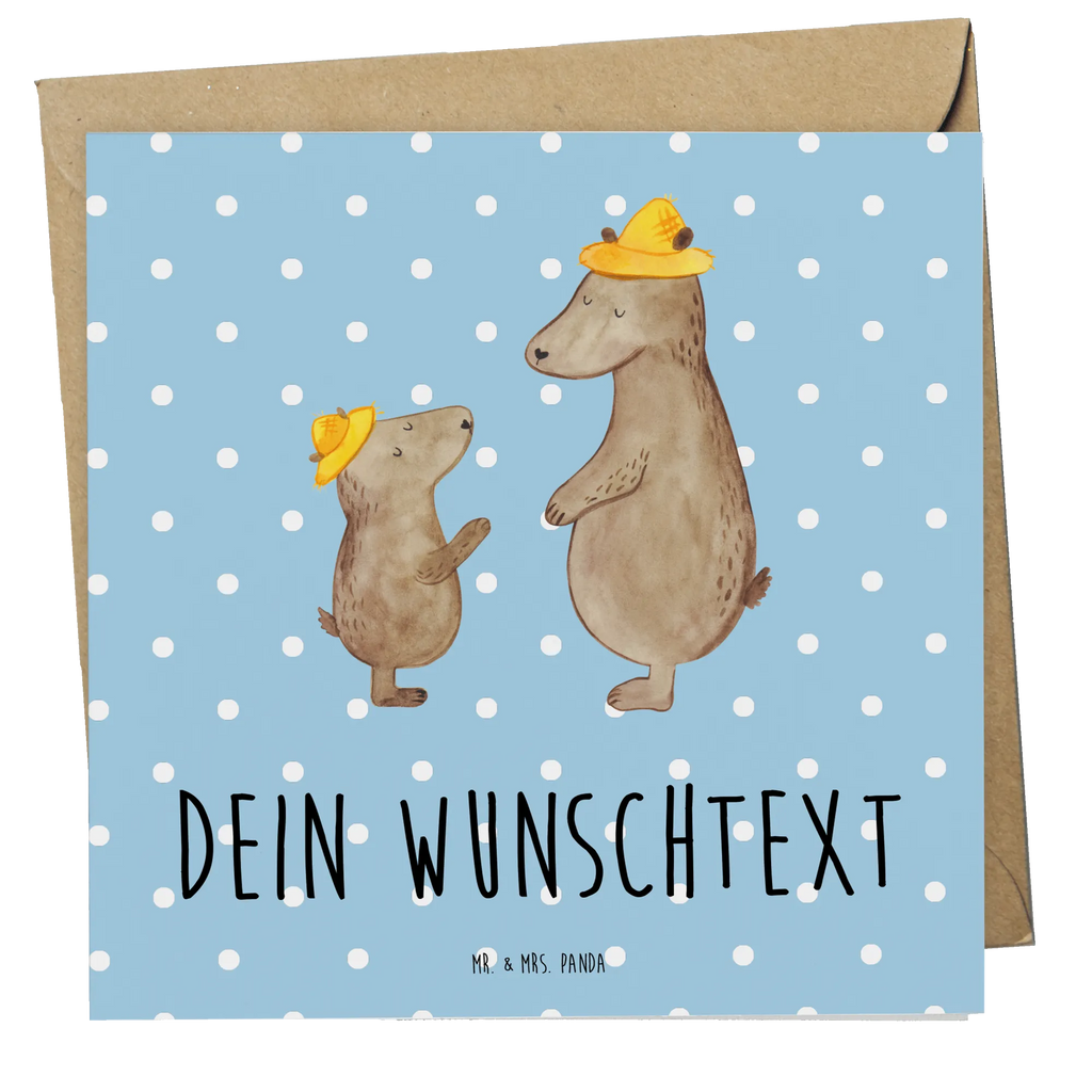Personalized Deluxe Card Bears with hats Personalisierte Glückwunschkarte, Personalisierte Hochzeitskarte, Personalisierte Geburtstagskarte, Grußkarten Personalisiert, Personalisierte Einladungskarte, Personalisiertere Klappkarte, Personalisierte Karte, Grußkarte Selber Drucken, Grußkarte Selbst Gestalten, Grußkarte als Geldgeschenk, Grußkarte mit Namen, Grußkarte mit Persönlichen Nachrichten, Personalisierte Grußkarte, Vatertag, Familie, Opa, Oma, Papa, Muttertag, Mama, Bruder, Schwester, Kinder, Daddy, Family, Papi, Dad, Bär, Söhne, Lieblingsmensch, Kind, Sohn, Vorbild, Paps, Vater-Sohn, Vater, Bären