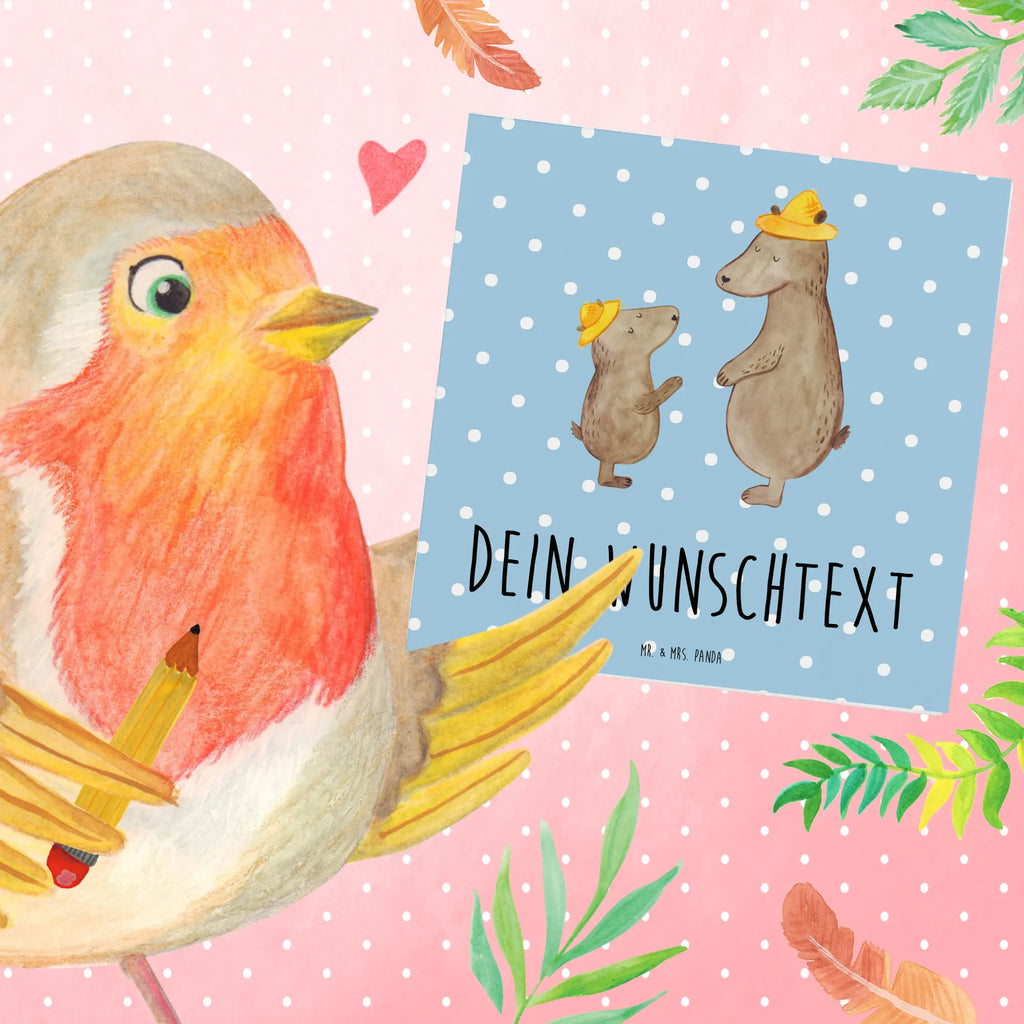 Personalized Deluxe Card Bears with hats Personalisierte Glückwunschkarte, Personalisierte Hochzeitskarte, Personalisierte Geburtstagskarte, Grußkarten Personalisiert, Personalisierte Einladungskarte, Personalisiertere Klappkarte, Personalisierte Karte, Grußkarte Selber Drucken, Grußkarte Selbst Gestalten, Grußkarte als Geldgeschenk, Grußkarte mit Namen, Grußkarte mit Persönlichen Nachrichten, Personalisierte Grußkarte, Vatertag, Familie, Opa, Oma, Papa, Muttertag, Mama, Bruder, Schwester, Kinder, Daddy, Family, Papi, Dad, Bär, Söhne, Lieblingsmensch, Kind, Sohn, Vorbild, Paps, Vater-Sohn, Vater, Bären