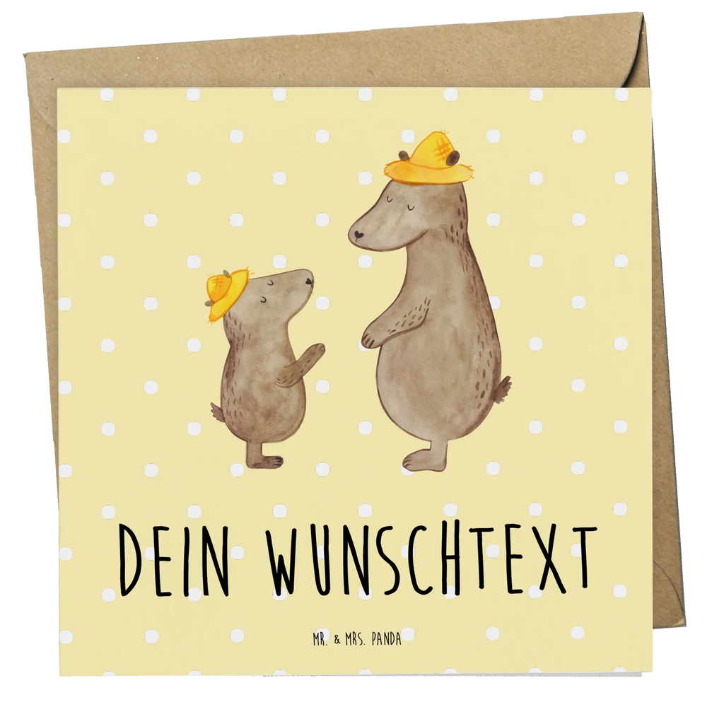 Personalized Deluxe Card Bears with hats Personalisierte Glückwunschkarte, Personalisierte Hochzeitskarte, Personalisierte Geburtstagskarte, Grußkarten Personalisiert, Personalisierte Einladungskarte, Personalisiertere Klappkarte, Personalisierte Karte, Grußkarte Selber Drucken, Grußkarte Selbst Gestalten, Grußkarte als Geldgeschenk, Grußkarte mit Namen, Grußkarte mit Persönlichen Nachrichten, Personalisierte Grußkarte, Vatertag, Familie, Opa, Oma, Papa, Muttertag, Mama, Bruder, Schwester, Kinder, Daddy, Family, Papi, Dad, Bär, Söhne, Lieblingsmensch, Kind, Sohn, Vorbild, Paps, Vater-Sohn, Vater, Bären