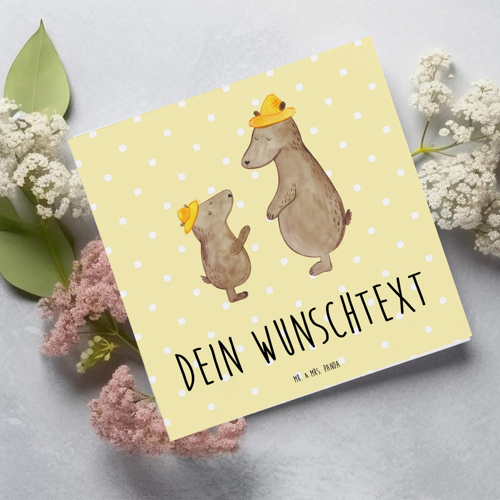 Personalized Deluxe Card Bears with hats Personalisierte Glückwunschkarte, Personalisierte Hochzeitskarte, Personalisierte Geburtstagskarte, Grußkarten Personalisiert, Personalisierte Einladungskarte, Personalisiertere Klappkarte, Personalisierte Karte, Grußkarte Selber Drucken, Grußkarte Selbst Gestalten, Grußkarte als Geldgeschenk, Grußkarte mit Namen, Grußkarte mit Persönlichen Nachrichten, Personalisierte Grußkarte, Vatertag, Familie, Opa, Oma, Papa, Muttertag, Mama, Bruder, Schwester, Kinder, Daddy, Family, Papi, Dad, Bär, Söhne, Lieblingsmensch, Kind, Sohn, Vorbild, Paps, Vater-Sohn, Vater, Bären