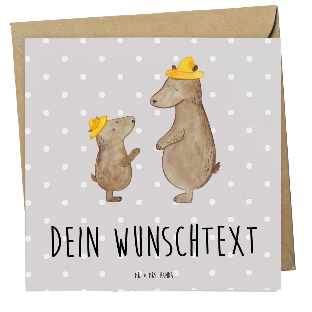Personalized Deluxe Card Bears with hats Personalisierte Glückwunschkarte, Personalisierte Hochzeitskarte, Personalisierte Geburtstagskarte, Grußkarten Personalisiert, Personalisierte Einladungskarte, Personalisiertere Klappkarte, Personalisierte Karte, Grußkarte Selber Drucken, Grußkarte Selbst Gestalten, Grußkarte als Geldgeschenk, Grußkarte mit Namen, Grußkarte mit Persönlichen Nachrichten, Personalisierte Grußkarte, Vatertag, Familie, Opa, Oma, Papa, Muttertag, Mama, Bruder, Schwester, Kinder, Daddy, Family, Papi, Dad, Bär, Söhne, Lieblingsmensch, Kind, Sohn, Vorbild, Paps, Vater-Sohn, Vater, Bären