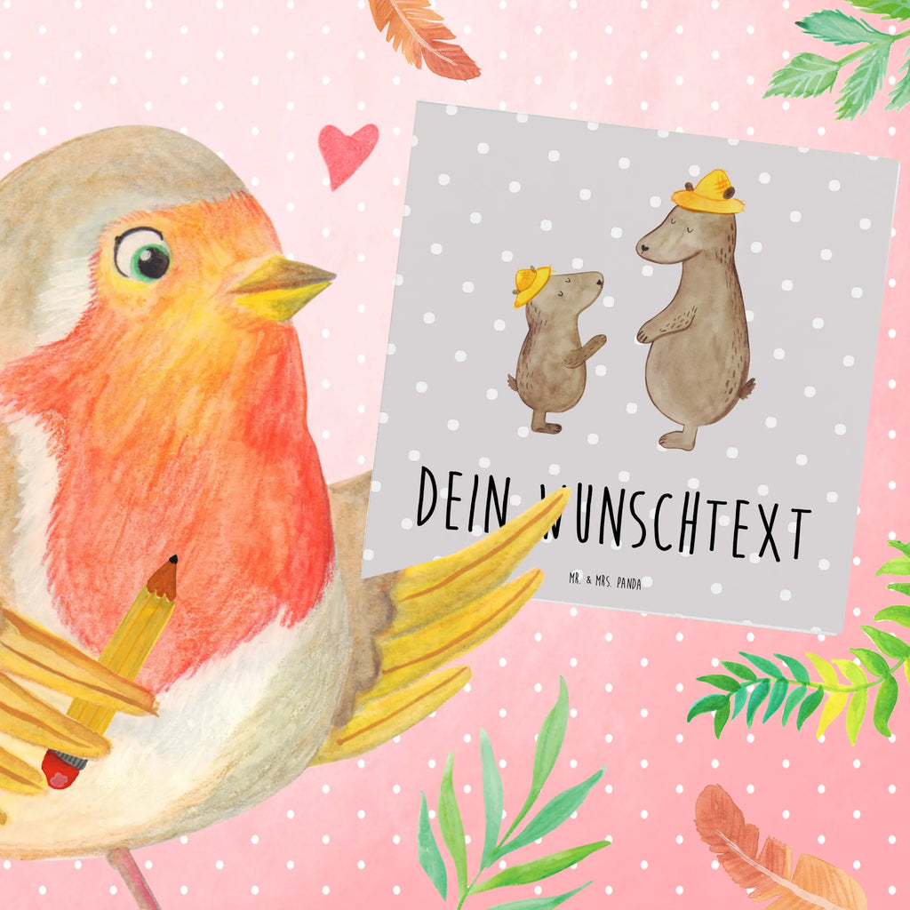 Personalized Deluxe Card Bears with hats Personalisierte Glückwunschkarte, Personalisierte Hochzeitskarte, Personalisierte Geburtstagskarte, Grußkarten Personalisiert, Personalisierte Einladungskarte, Personalisiertere Klappkarte, Personalisierte Karte, Grußkarte Selber Drucken, Grußkarte Selbst Gestalten, Grußkarte als Geldgeschenk, Grußkarte mit Namen, Grußkarte mit Persönlichen Nachrichten, Personalisierte Grußkarte, Vatertag, Familie, Opa, Oma, Papa, Muttertag, Mama, Bruder, Schwester, Kinder, Daddy, Family, Papi, Dad, Bär, Söhne, Lieblingsmensch, Kind, Sohn, Vorbild, Paps, Vater-Sohn, Vater, Bären