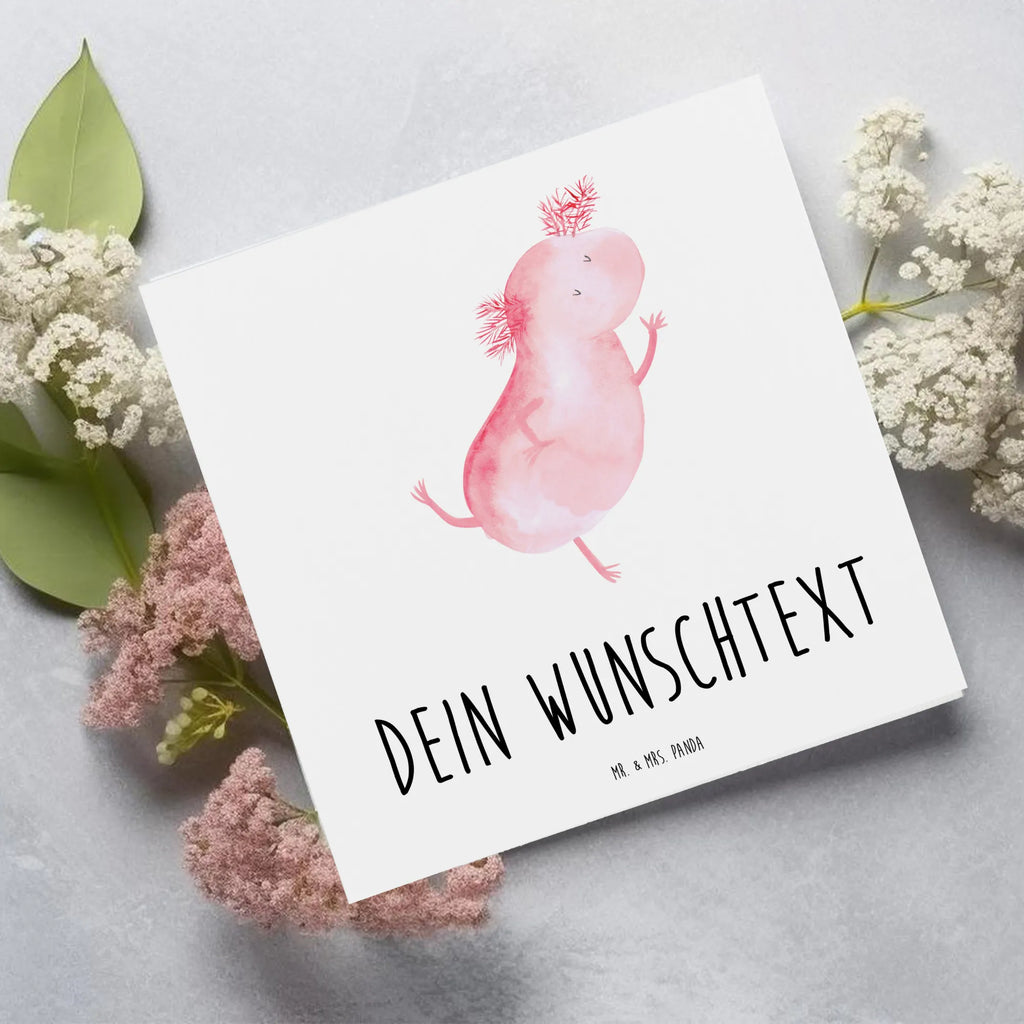 Personalized Deluxe Card axolotl Dance Grußkarte Selbst Gestalten, Personalisiertere Klappkarte, Personalisierte Grußkarte, Personalisierte Einladungskarte, Grußkarte mit Namen, Personalisierte Karte, Grußkarte Selber Drucken, Grußkarte mit Persönlichen Nachrichten, Personalisierte Glückwunschkarte, Grußkarten Personalisiert, Personalisierte Geburtstagskarte, Grußkarte als Geldgeschenk, Personalisierte Hochzeitskarte, Axolotl, Molch, Lurch, Verrückt, Schwanzlurch, Dachschaden, Freundin, Axolot, Sterne, Lurche, Beste Freundin