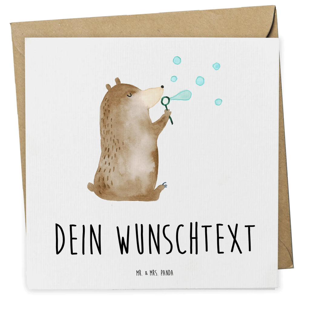 Personalized Deluxe Card bear soap bubbles Grußkarte Selbst Gestalten, Grußkarte Selber Drucken, Personalisierte Einladungskarte, Personalisiertere Klappkarte, Personalisierte Grußkarte, Grußkarten Personalisiert, Personalisierte Geburtstagskarte, Personalisierte Karte, Grußkarte mit Persönlichen Nachrichten, Grußkarte als Geldgeschenk, Personalisierte Glückwunschkarte, Personalisierte Hochzeitskarte, Grußkarte mit Namen, Teddy, Bär, Teddybär, Seifenblasen Bär Lustig Sein Glücklich Traurig Happy