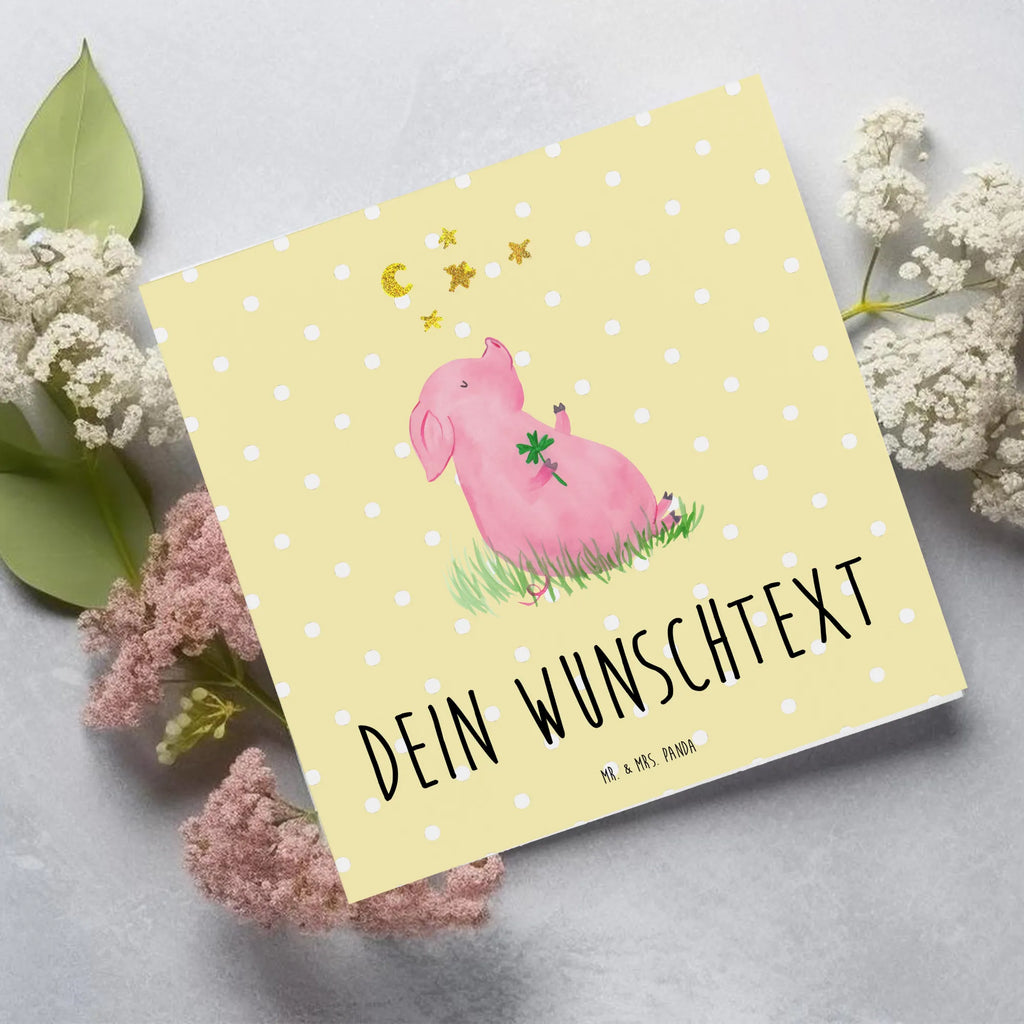 Personalized Deluxe Card Pig Luck Grußkarte mit Namen, Personalisierte Grußkarte, Personalisierte Karte, Grußkarte selber drucken, Personalisierte Hochzeitskarte, Grußkarte selbst gestalten, Grußkarte als Geldgeschenk, Personalisiertere Klappkarte, Grußkarte mit persönlichen Nachrichten, Grußkarten personalisiert, Personalisierte Geburtstagskarte, Personalisierte Einladungskarte, Personalisierte Glückwunschkarte, Tiermotive, Gute Laune, lustige Sprüche, Tiere, Sernchen, Träume, Glücksbringer, Glücksschwein. Glück, Ziele, Motivation, Sterne, Schwein, Schweinchen