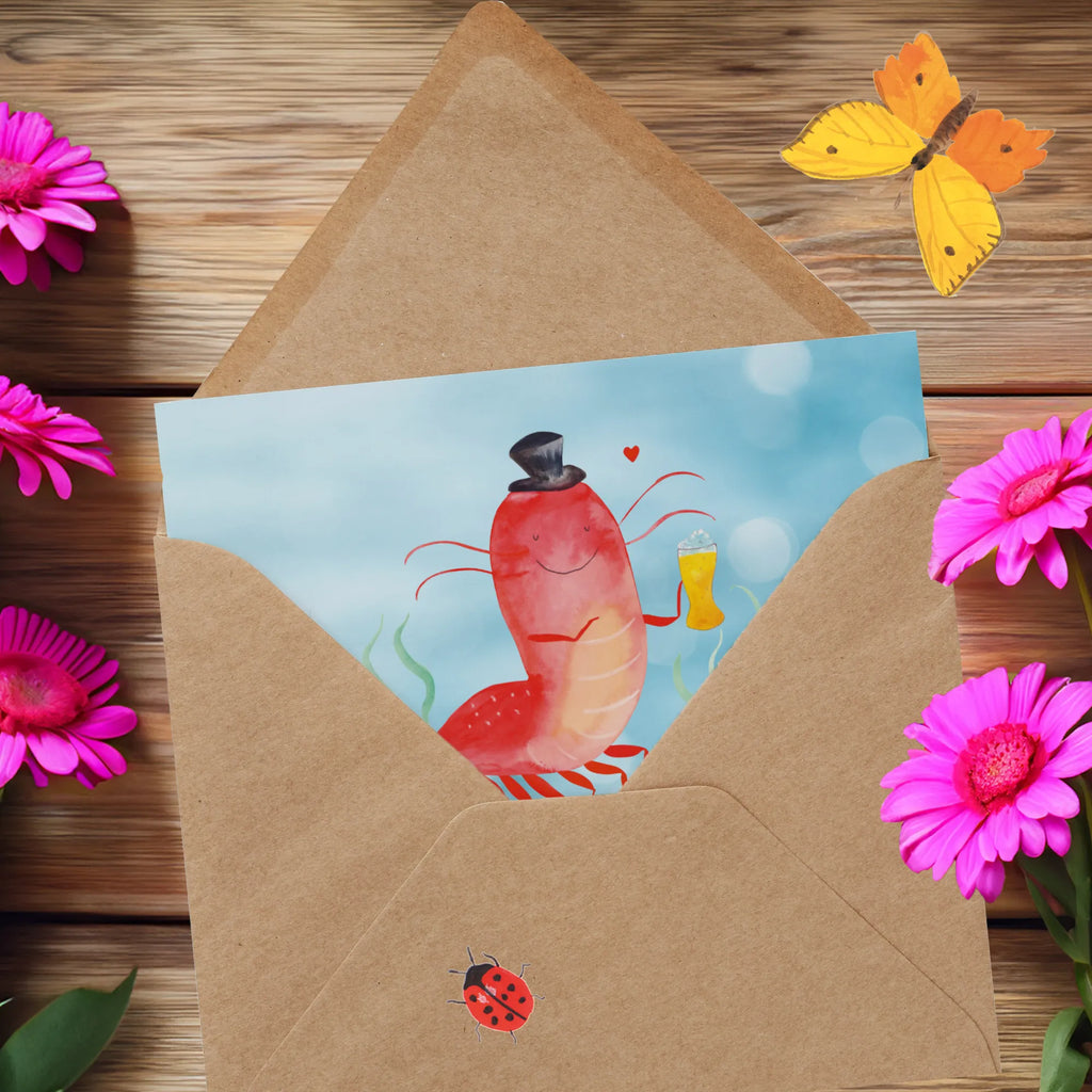 Personalized Deluxe Card lobster Wheat Personalisierte Karte, Personalisierte Hochzeitskarte, Grußkarten personalisiert, Personalisierte Grußkarte, Personalisiertere Klappkarte, Grußkarte selbst gestalten, Personalisierte Geburtstagskarte, Grußkarte selber drucken, Personalisierte Einladungskarte, Grußkarte mit Namen, Grußkarte als Geldgeschenk, Grußkarte mit persönlichen Nachrichten, Personalisierte Glückwunschkarte, Meerestiere, Meer, Urlaub, Männerhaushalt, Bier, Garnele, Junggesellin, Wirtschaft, Bierliebhaber, Garnelen, Junggeselle, Gasthaus, Kneipe, Kochen