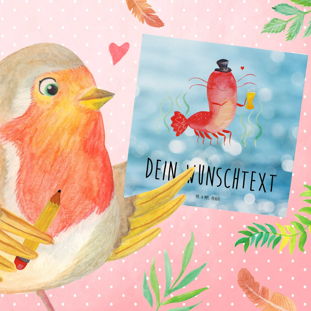 Personalized Deluxe Card lobster Wheat Personalisierte Karte, Personalisierte Hochzeitskarte, Grußkarten personalisiert, Personalisierte Grußkarte, Personalisiertere Klappkarte, Grußkarte selbst gestalten, Personalisierte Geburtstagskarte, Grußkarte selber drucken, Personalisierte Einladungskarte, Grußkarte mit Namen, Grußkarte als Geldgeschenk, Grußkarte mit persönlichen Nachrichten, Personalisierte Glückwunschkarte, Meerestiere, Meer, Urlaub, Männerhaushalt, Bier, Garnele, Junggesellin, Wirtschaft, Bierliebhaber, Garnelen, Junggeselle, Gasthaus, Kneipe, Kochen