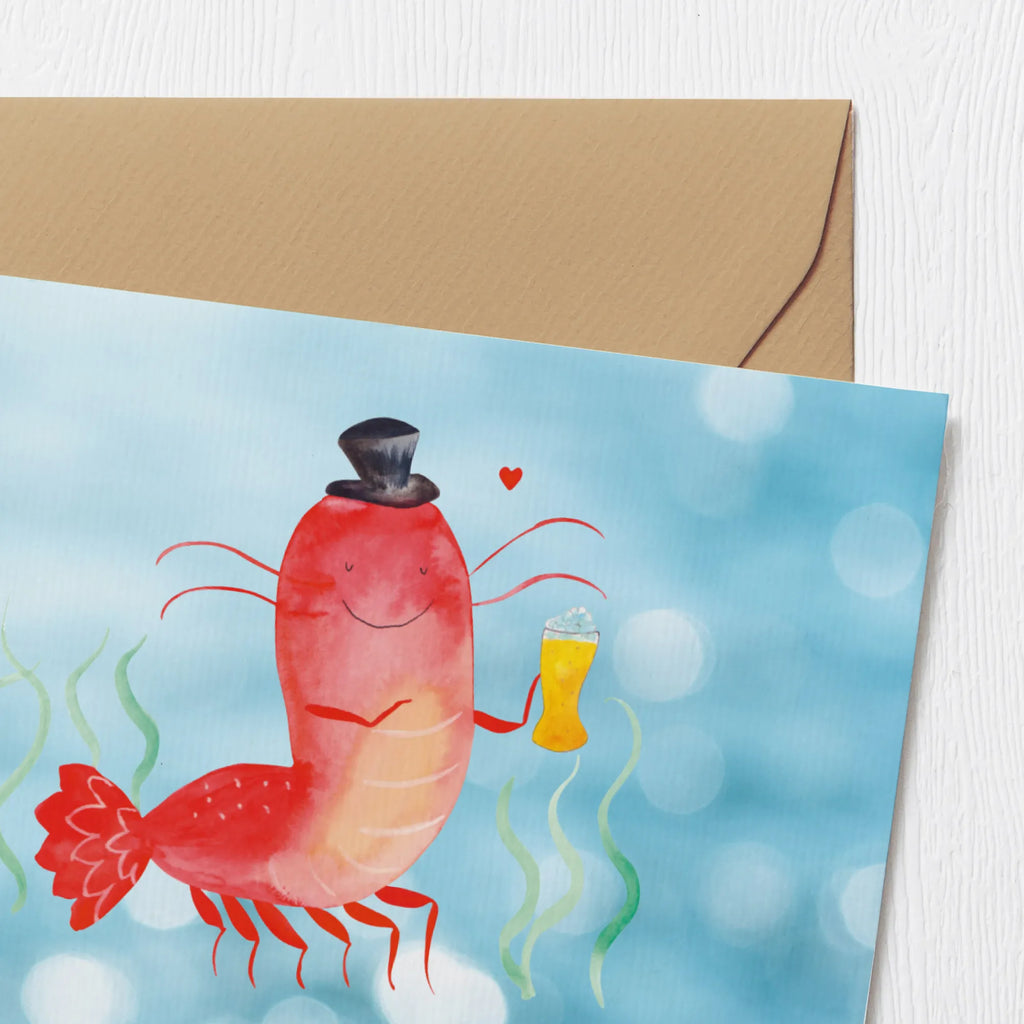 Personalized Deluxe Card lobster Wheat Personalisierte Karte, Personalisierte Hochzeitskarte, Grußkarten personalisiert, Personalisierte Grußkarte, Personalisiertere Klappkarte, Grußkarte selbst gestalten, Personalisierte Geburtstagskarte, Grußkarte selber drucken, Personalisierte Einladungskarte, Grußkarte mit Namen, Grußkarte als Geldgeschenk, Grußkarte mit persönlichen Nachrichten, Personalisierte Glückwunschkarte, Meerestiere, Meer, Urlaub, Männerhaushalt, Bier, Garnele, Junggesellin, Wirtschaft, Bierliebhaber, Garnelen, Junggeselle, Gasthaus, Kneipe, Kochen