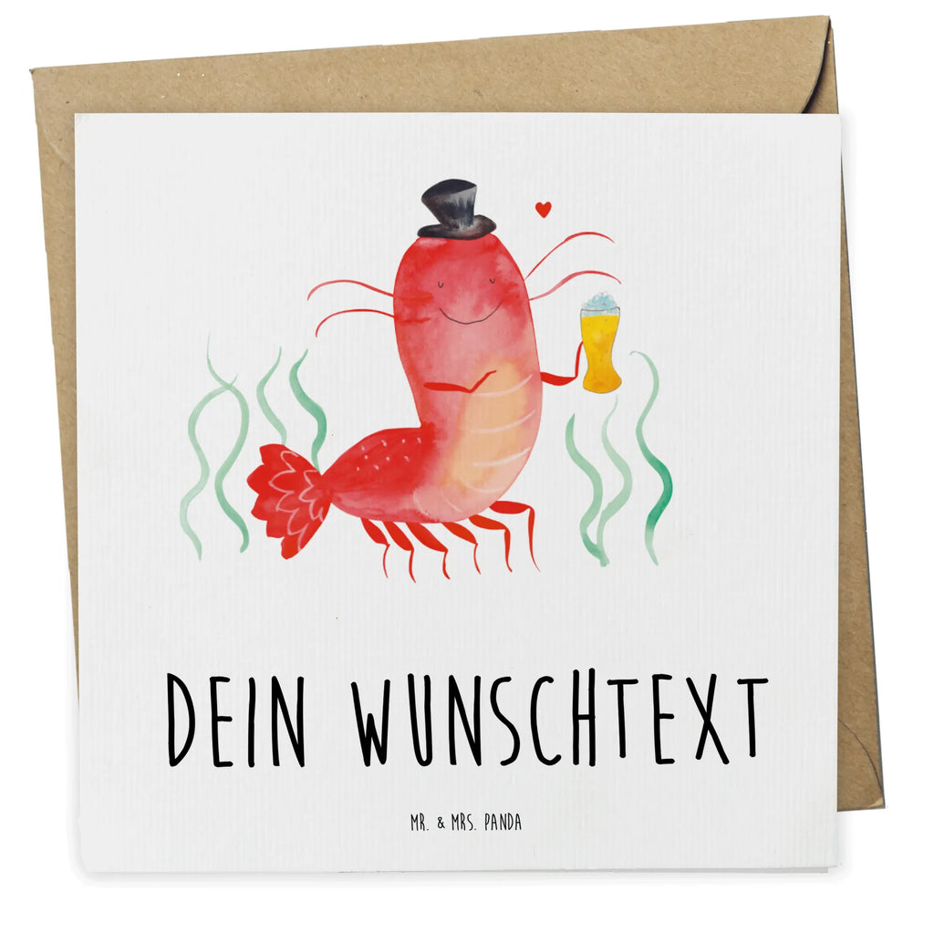 Personalized Deluxe Card lobster Wheat Personalisierte Karte, Personalisierte Hochzeitskarte, Grußkarten personalisiert, Personalisierte Grußkarte, Personalisiertere Klappkarte, Grußkarte selbst gestalten, Personalisierte Geburtstagskarte, Grußkarte selber drucken, Personalisierte Einladungskarte, Grußkarte mit Namen, Grußkarte als Geldgeschenk, Grußkarte mit persönlichen Nachrichten, Personalisierte Glückwunschkarte, Meerestiere, Meer, Urlaub, Männerhaushalt, Bier, Garnele, Junggesellin, Wirtschaft, Bierliebhaber, Garnelen, Junggeselle, Gasthaus, Kneipe, Kochen