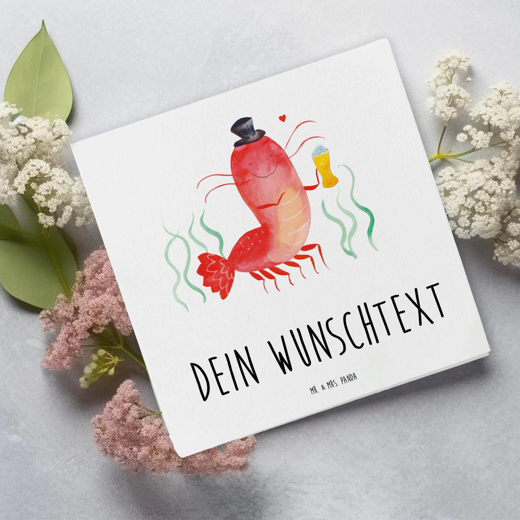 Personalized Deluxe Card lobster Wheat Personalisierte Karte, Personalisierte Hochzeitskarte, Grußkarten personalisiert, Personalisierte Grußkarte, Personalisiertere Klappkarte, Grußkarte selbst gestalten, Personalisierte Geburtstagskarte, Grußkarte selber drucken, Personalisierte Einladungskarte, Grußkarte mit Namen, Grußkarte als Geldgeschenk, Grußkarte mit persönlichen Nachrichten, Personalisierte Glückwunschkarte, Meerestiere, Meer, Urlaub, Männerhaushalt, Bier, Garnele, Junggesellin, Wirtschaft, Bierliebhaber, Garnelen, Junggeselle, Gasthaus, Kneipe, Kochen