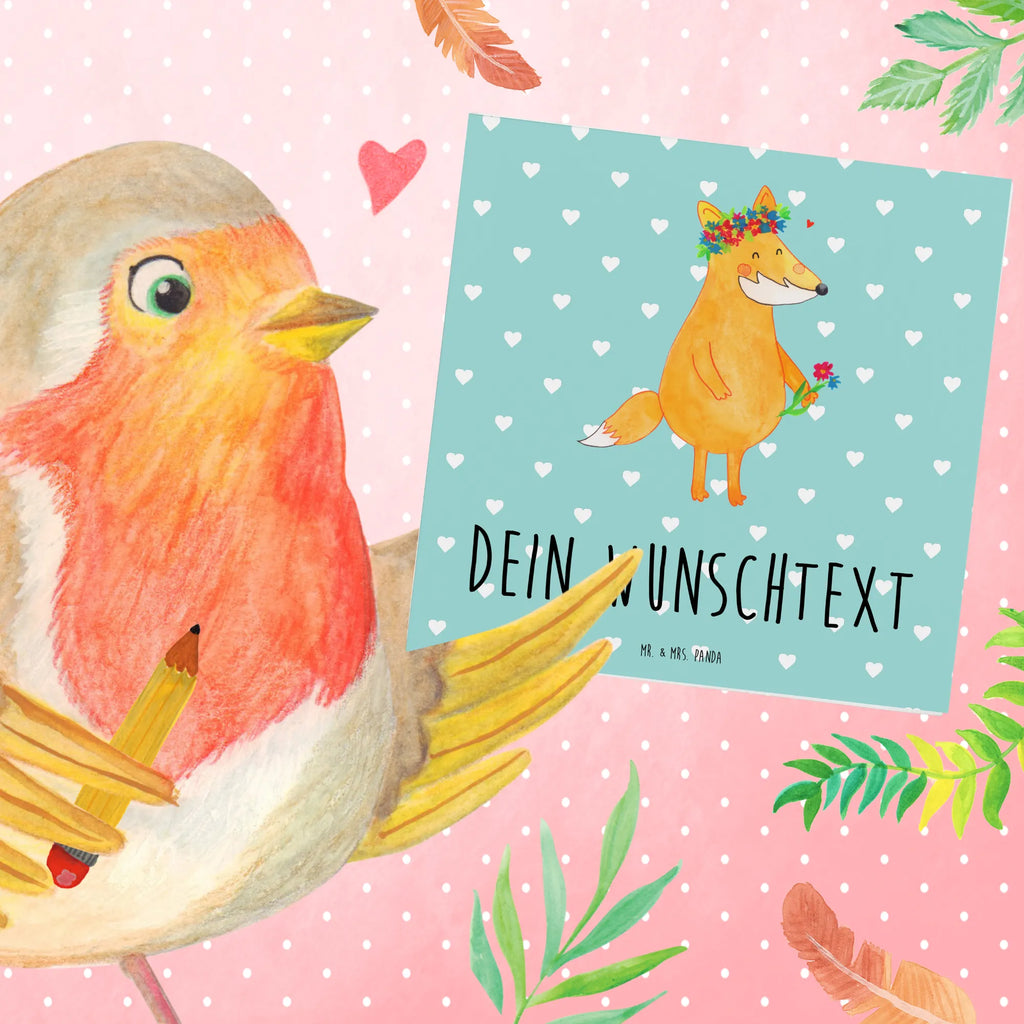 Personalized Deluxe Card Fox Flower Personalisierte Geburtstagskarte, Grußkarte Selber Drucken, Personalisierte Einladungskarte, Grußkarte Selbst Gestalten, Personalisierte Hochzeitskarte, Personalisierte Grußkarte, Grußkarte mit Persönlichen Nachrichten, Personalisiertere Klappkarte, Personalisierte Karte, Grußkarten Personalisiert, Grußkarte mit Namen, Grußkarte als Geldgeschenk, Personalisierte Glückwunschkarte, Fuchs, Freude, Fox, Liebesbeweis, Selbstliebe, Blumen, Liebe, Fuchsmädchen, Motivation, Ich, Mich, Freundinnen, Blumenmädchen, Blume, Füchse, Freundin