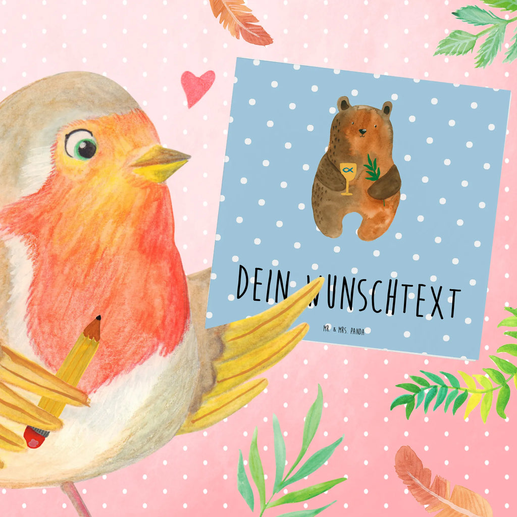 Personalized Deluxe Card bear confirmation Personalisierte Glückwunschkarte, Grußkarte mit Persönlichen Nachrichten, Grußkarte als Geldgeschenk, Personalisierte Geburtstagskarte, Personalisierte Grußkarte, Personalisierte Karte, Grußkarten Personalisiert, Grußkarte Selbst Gestalten, Grußkarte Selber Drucken, Personalisierte Einladungskarte, Personalisierte Hochzeitskarte, Personalisiertere Klappkarte, Grußkarte mit Namen, Teddy, Bär, Teddybär, Evangelisch, Kirche, Konfirmation, Gottesdienst