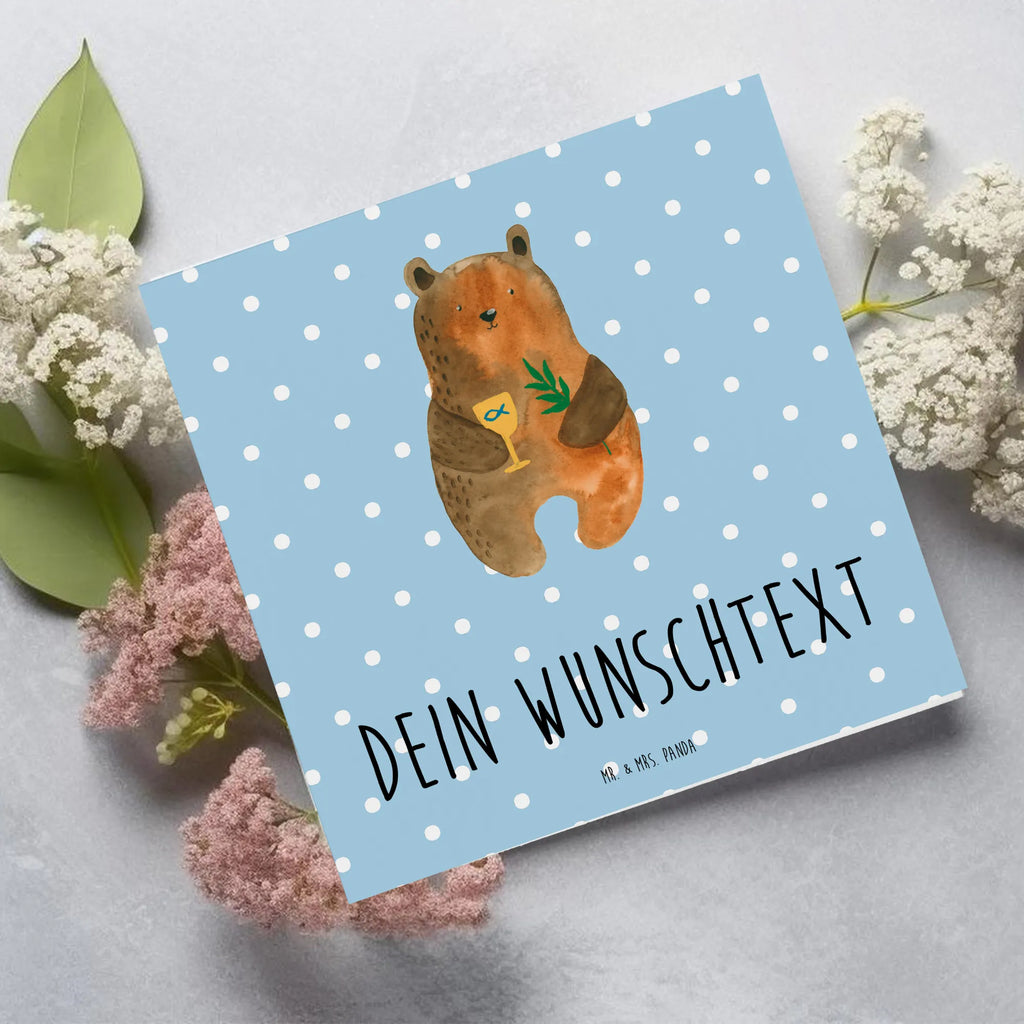 Personalized Deluxe Card bear confirmation Personalisierte Glückwunschkarte, Grußkarte mit Persönlichen Nachrichten, Grußkarte als Geldgeschenk, Personalisierte Geburtstagskarte, Personalisierte Grußkarte, Personalisierte Karte, Grußkarten Personalisiert, Grußkarte Selbst Gestalten, Grußkarte Selber Drucken, Personalisierte Einladungskarte, Personalisierte Hochzeitskarte, Personalisiertere Klappkarte, Grußkarte mit Namen, Teddy, Bär, Teddybär, Evangelisch, Kirche, Konfirmation, Gottesdienst